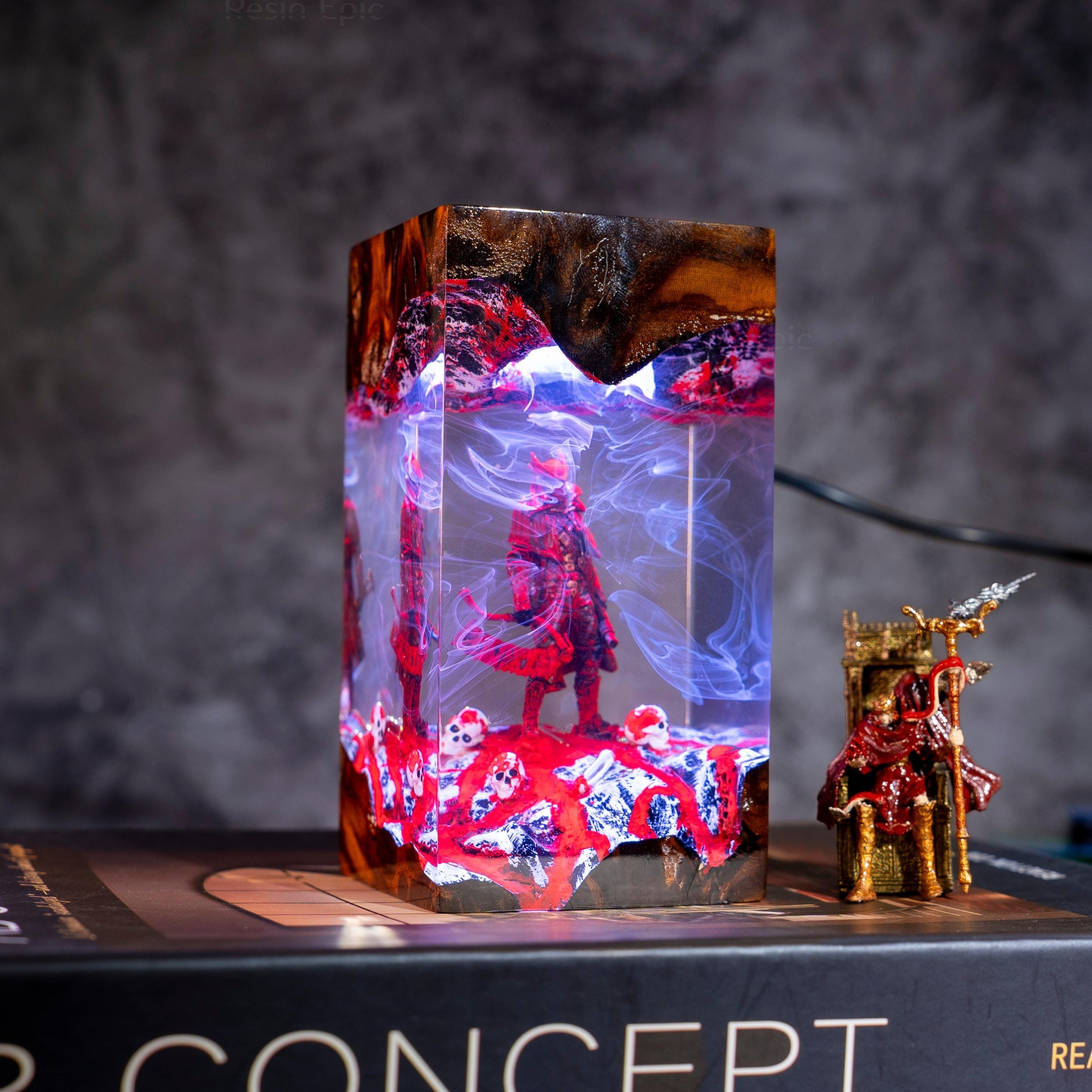 Bloodborne Hunter resin lamp, Back to school Gift, Hunter Statue, Bloodborne Figure, Halloween Gift