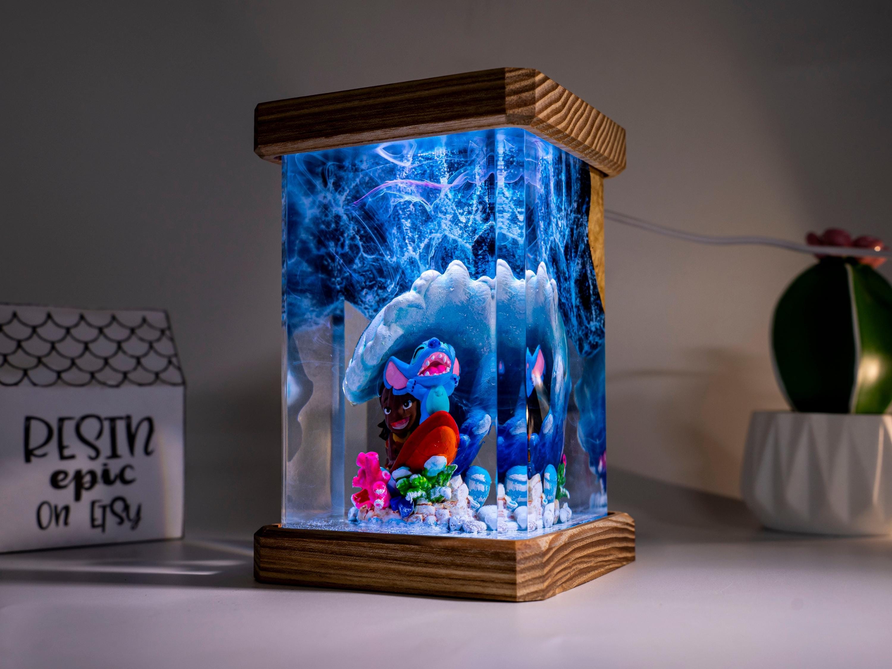 Mewtwo resin night light, pokemon lamp for kids Unique Gamer Gift, Bedroom & Playroom Decor, christmas gift for kids