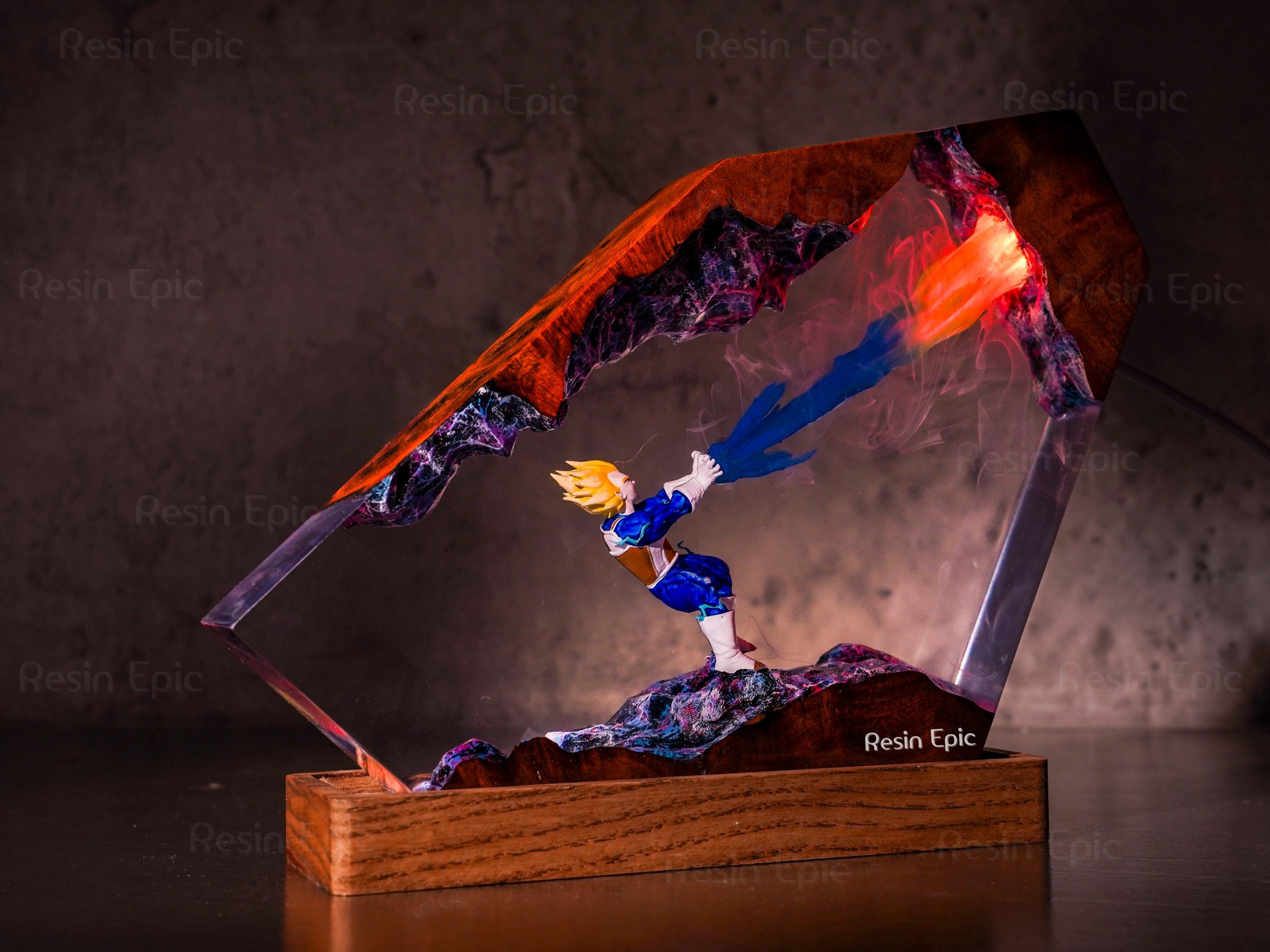 il_fullxfull.6498561971_sdvb Custom Vegeta Resin epoxy Lamp - anime resin night light, DBZ decor for him, dragon ball z resin lamp, Dragon Ball lamp