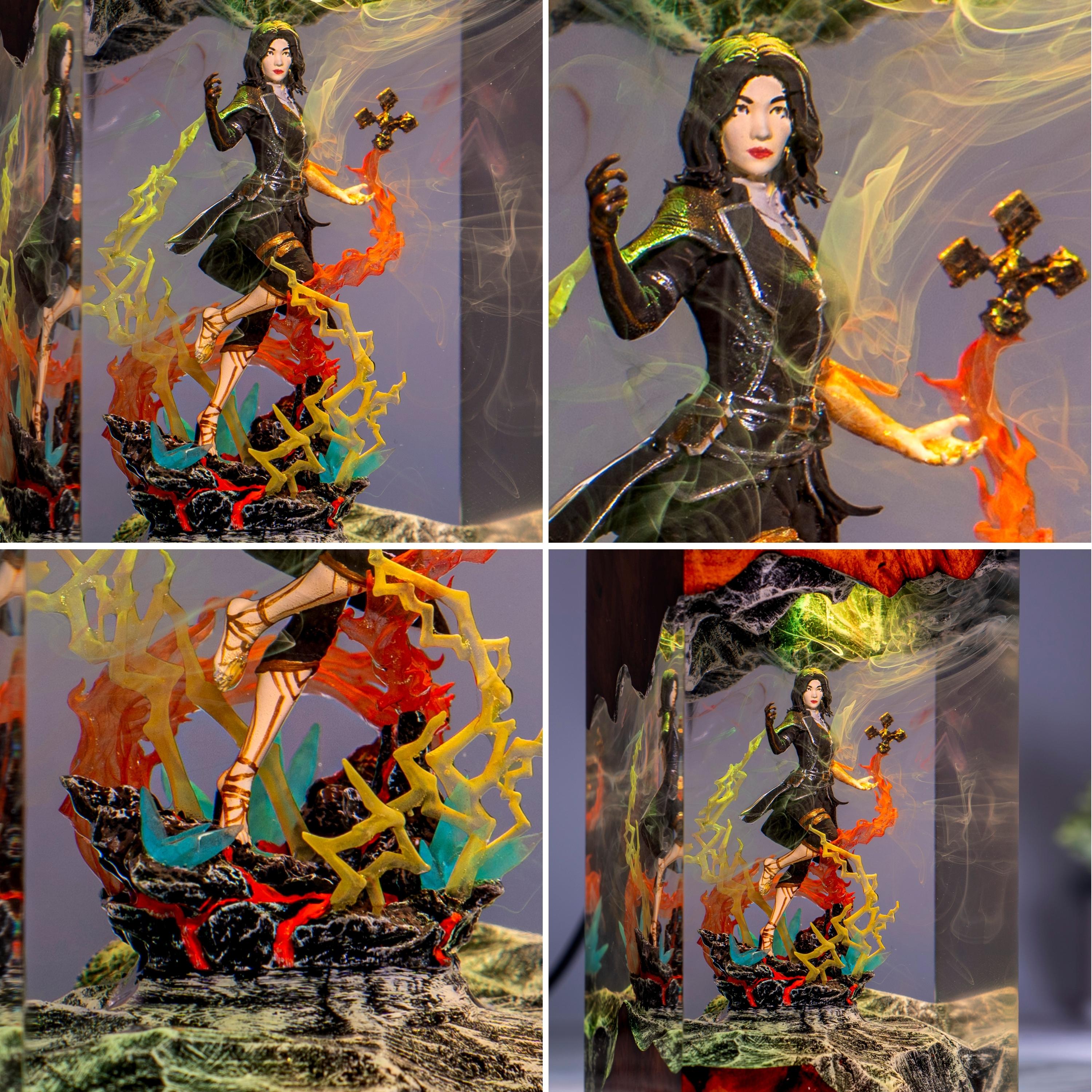 Gustave from Clair Obscur: Expedition 33 Night Light, Fantasy Game Collectible Gift, Gustave Figure, Diorama Maelle Expedition 33 Night lamp