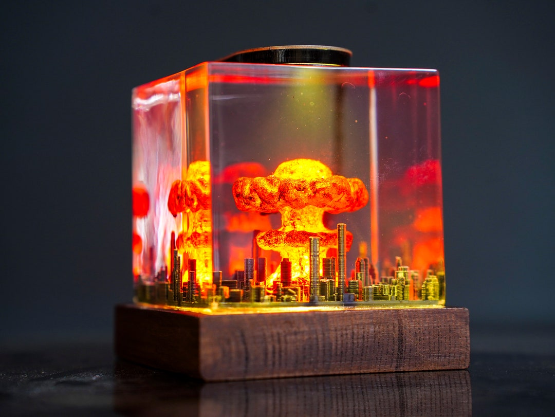 原爆ランプ、爆発ジオラマナイトライト - 核爆弾フォールアウト4
