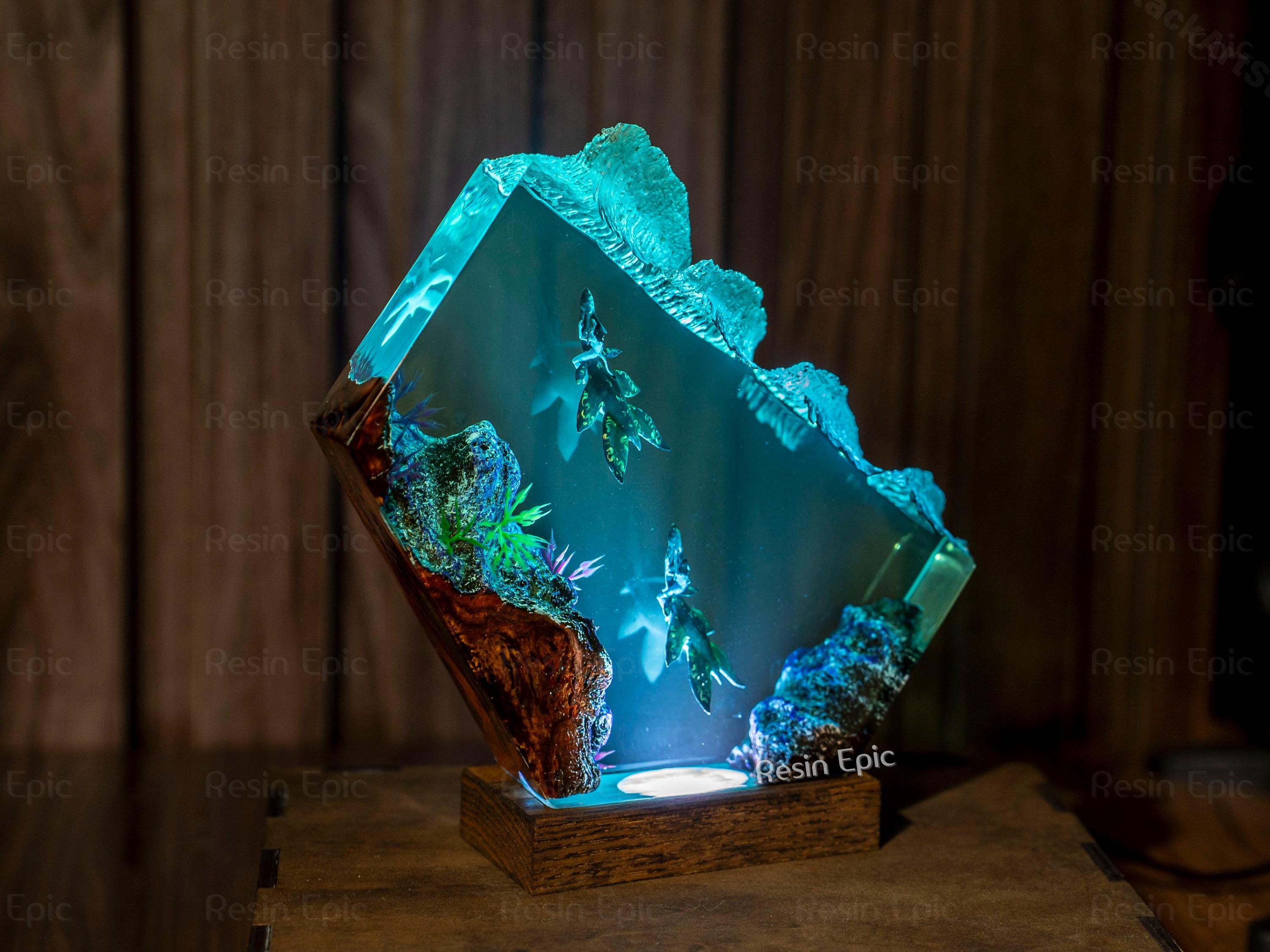 Ilu Avatar 2 Way of the Water, Avatar 3, Epoxy and Wooden Night Lights, Lighting Home Decor, Birthday Gifts, Gifts for Mom