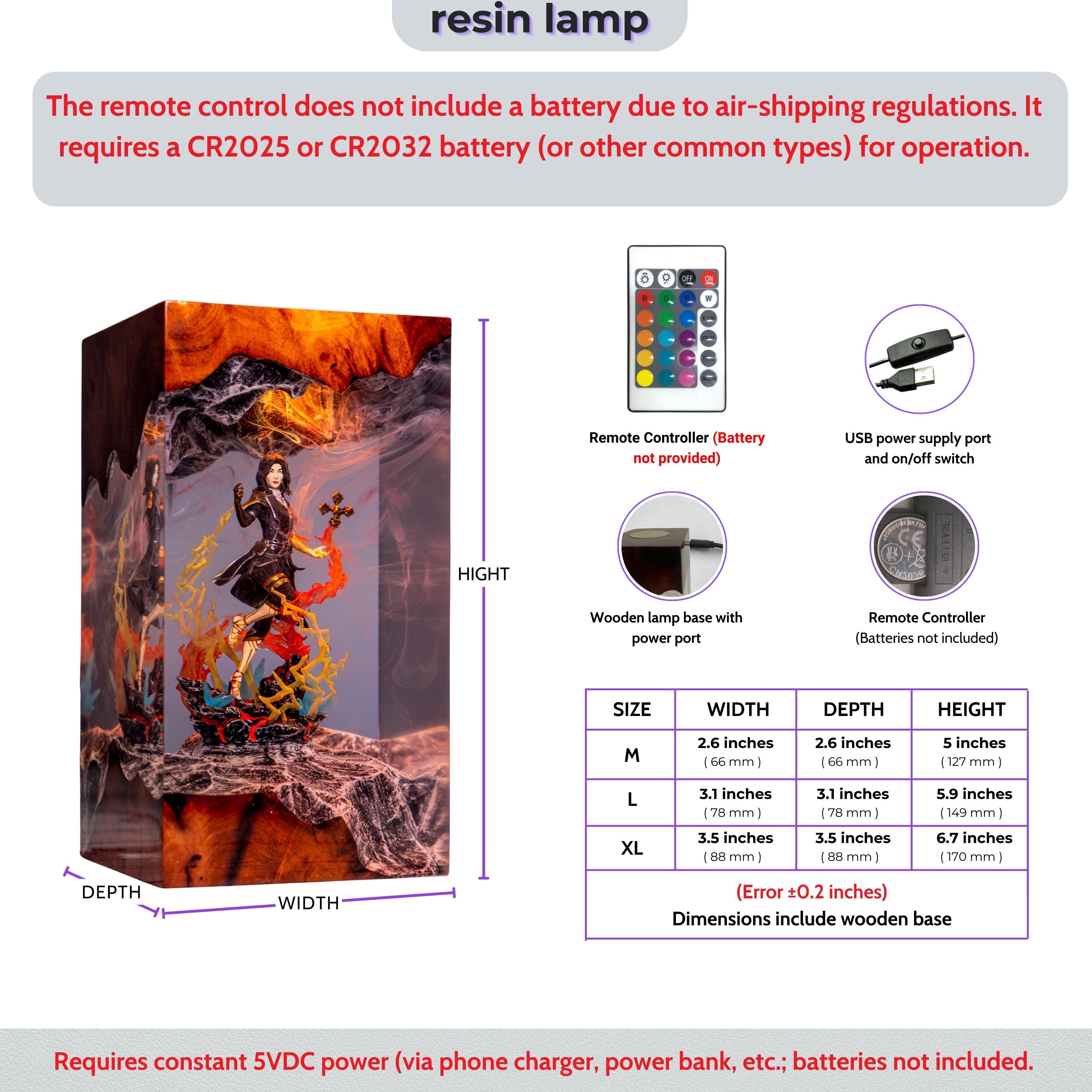 Expedition 33 Lune Resin Lamp | Fantasy Game Collectible Gift, Lune Figure, Diorama Maelle Expedition 33 Night lamp