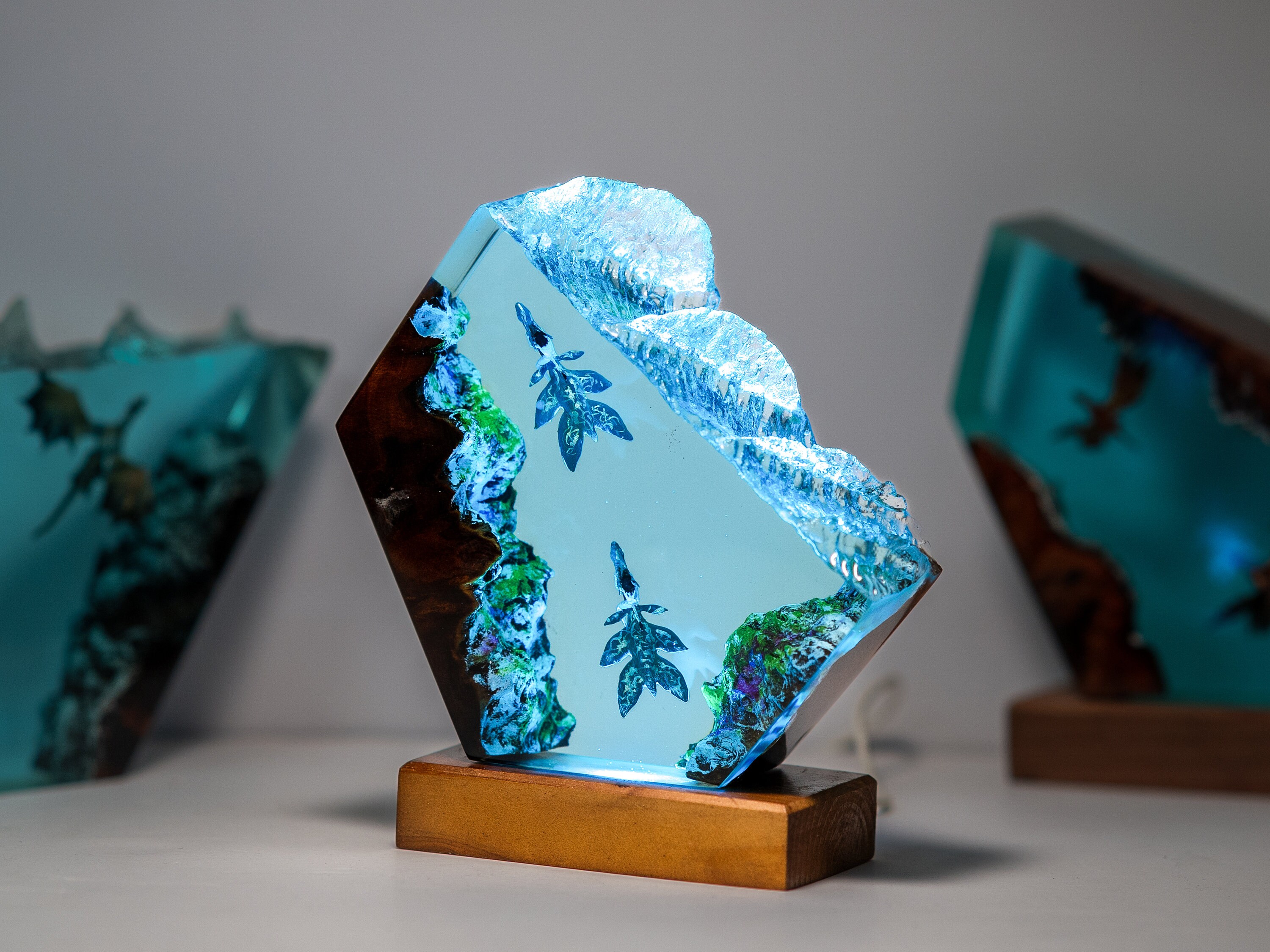Ilu Avatar 2 Way of the Water, Avatar 3, Epoxy and Wooden Night Lights, Lighting Home Decor, Birthday Gifts, Gifts for Mom