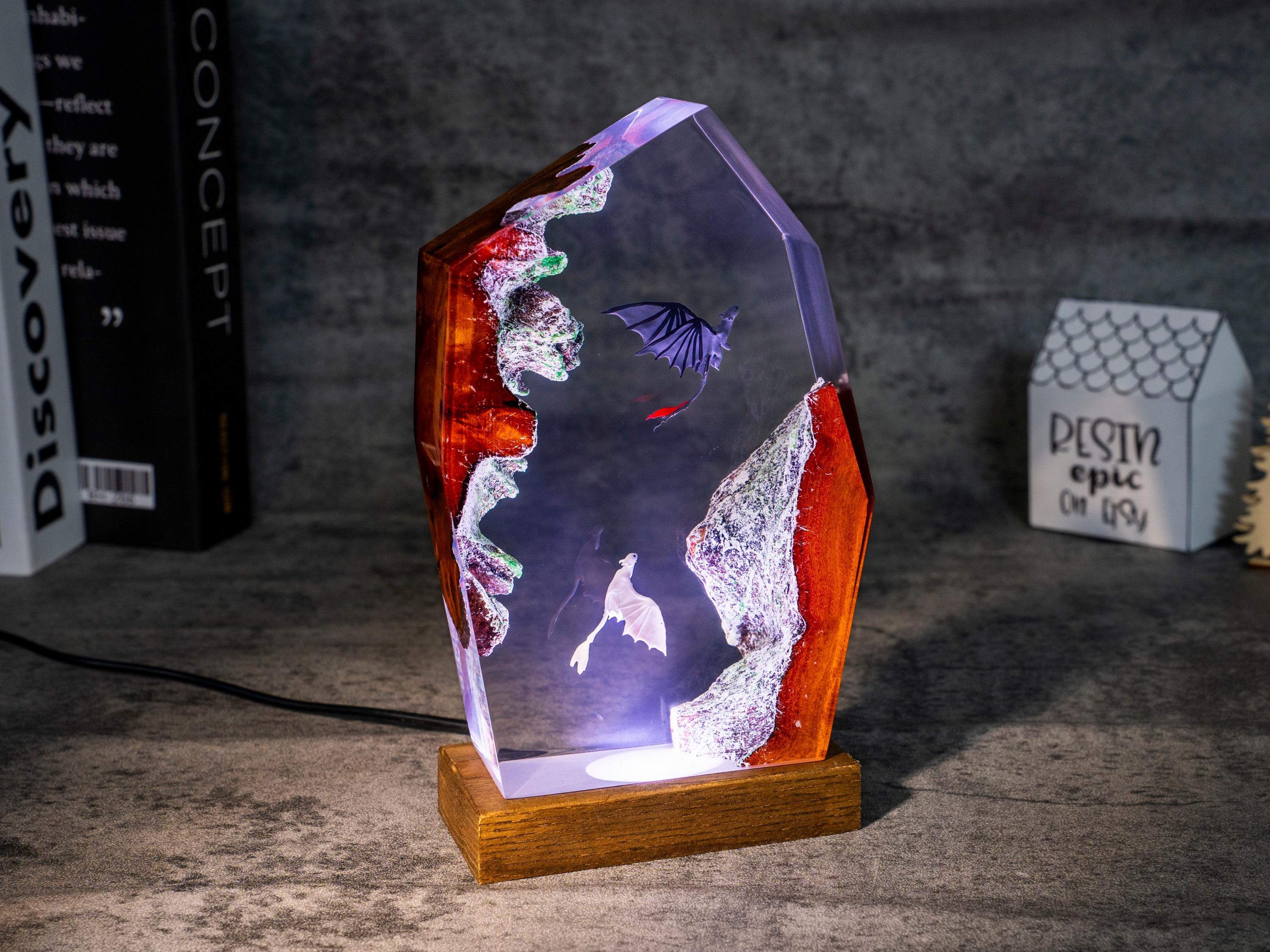 il_fullxfull.6620461479_sgrr T00thless and Light fury resin Night Lights, Handmade Fantasy Gift for Couples, christmas decor