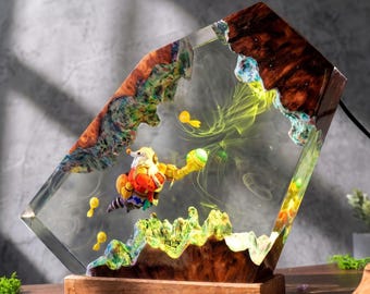 League of Legends Bard Resin Lamp, Cosmic Support Champion Decor, LoL Fan Gift, Gaming Room Lamp, Arcane Vi Jinx, christmas gift ideas