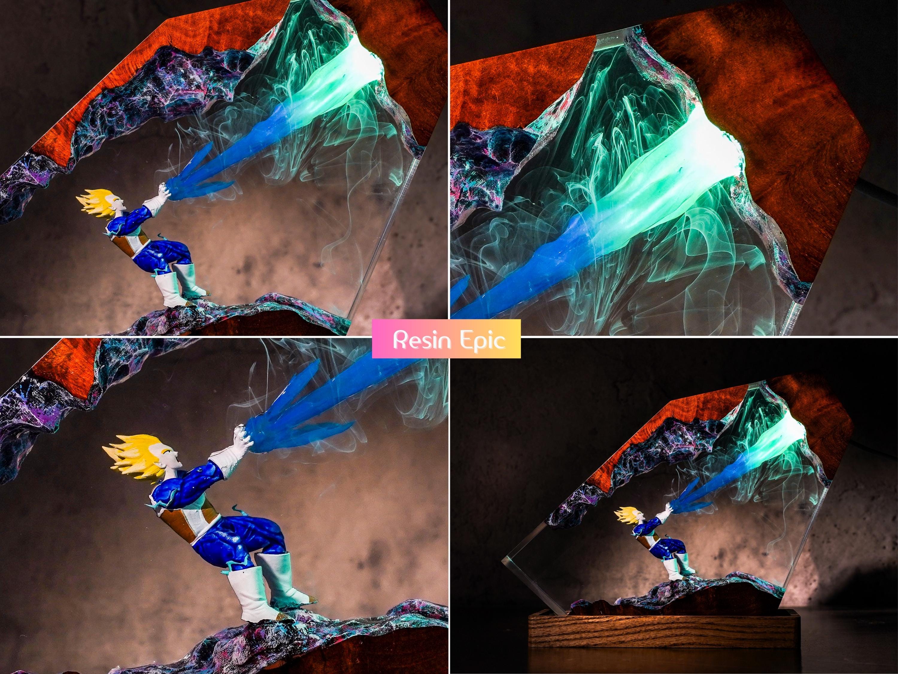Broly Resin night light - anime resin lamp, playroom decore for kids, Broly figure, mothers day gift