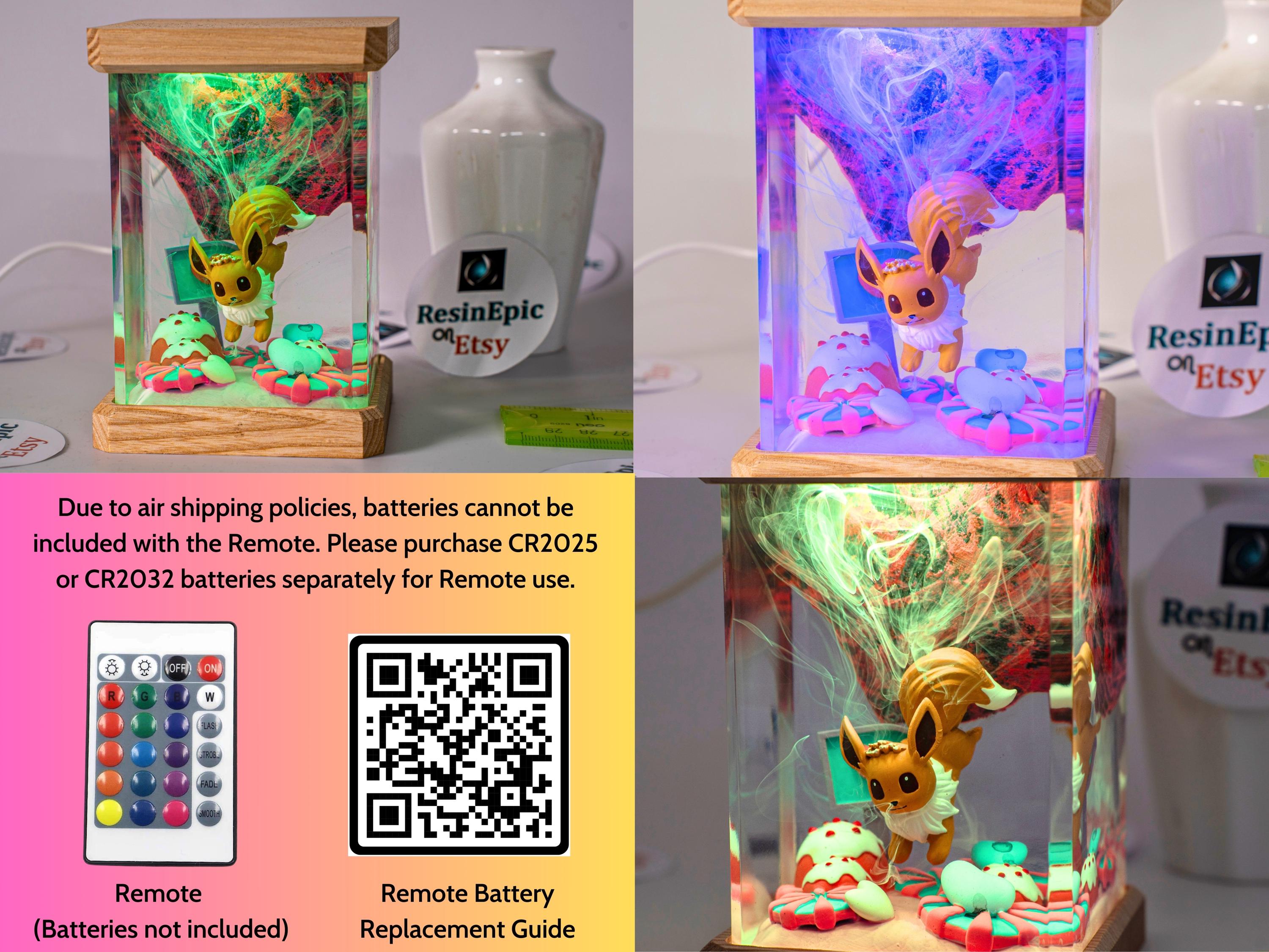 il_fullxfull.6933105971_67y5 Cute Fox-Inspired Resin Lamp – Handmade Cube Night Light, Fantasy Creature Scene, Kawaii Gift Decor, Bedroom & Playroom Decor