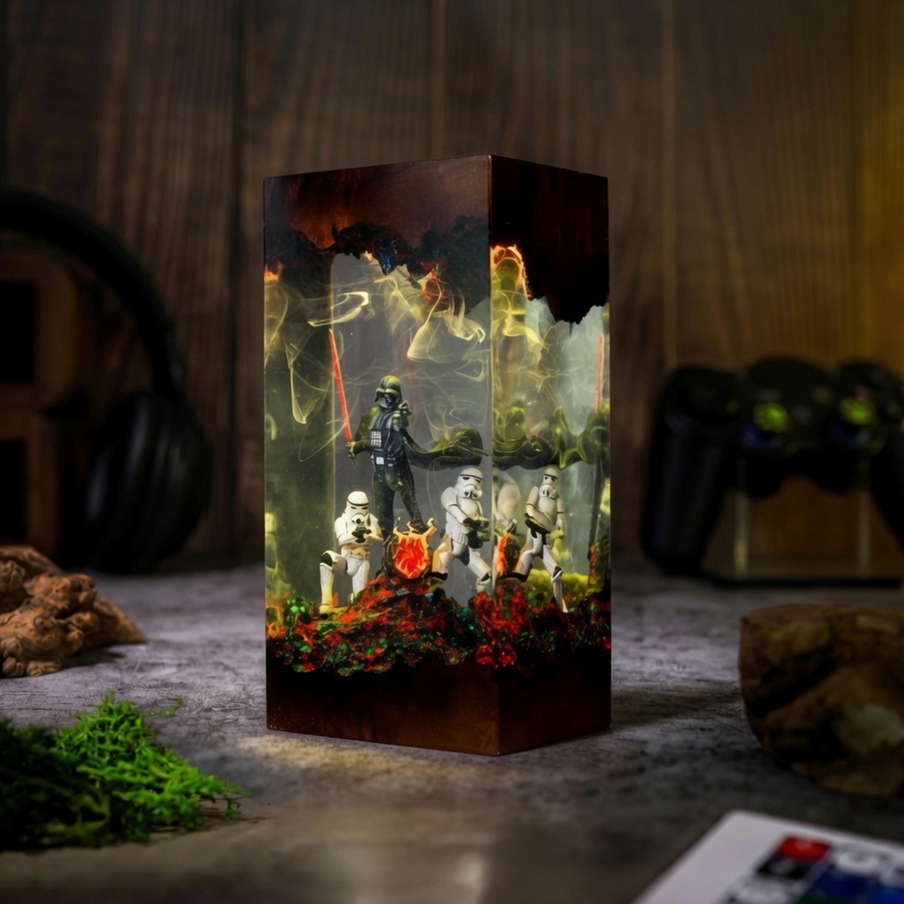 Darth Vader Resin Lamp — Star Wars Stormtrooper and Starship Night Light