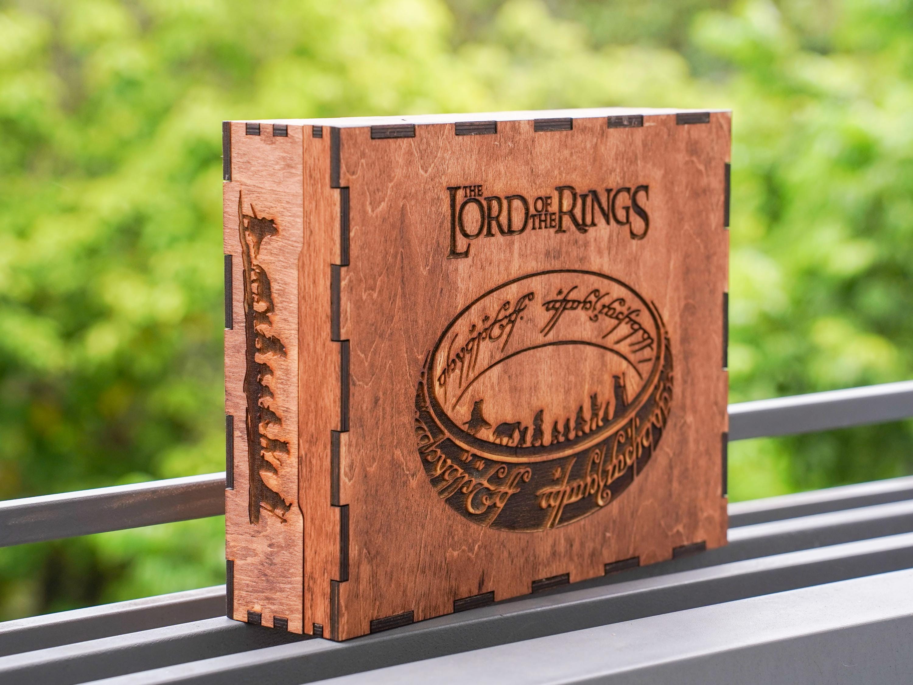 il_fullxfull.6241092923_nso3 Ring OT dark lord wooden box, Personalized Wooden Gift Box, Engraved Wooden Box, Wood Memory Box, halloween gift, christmas gift