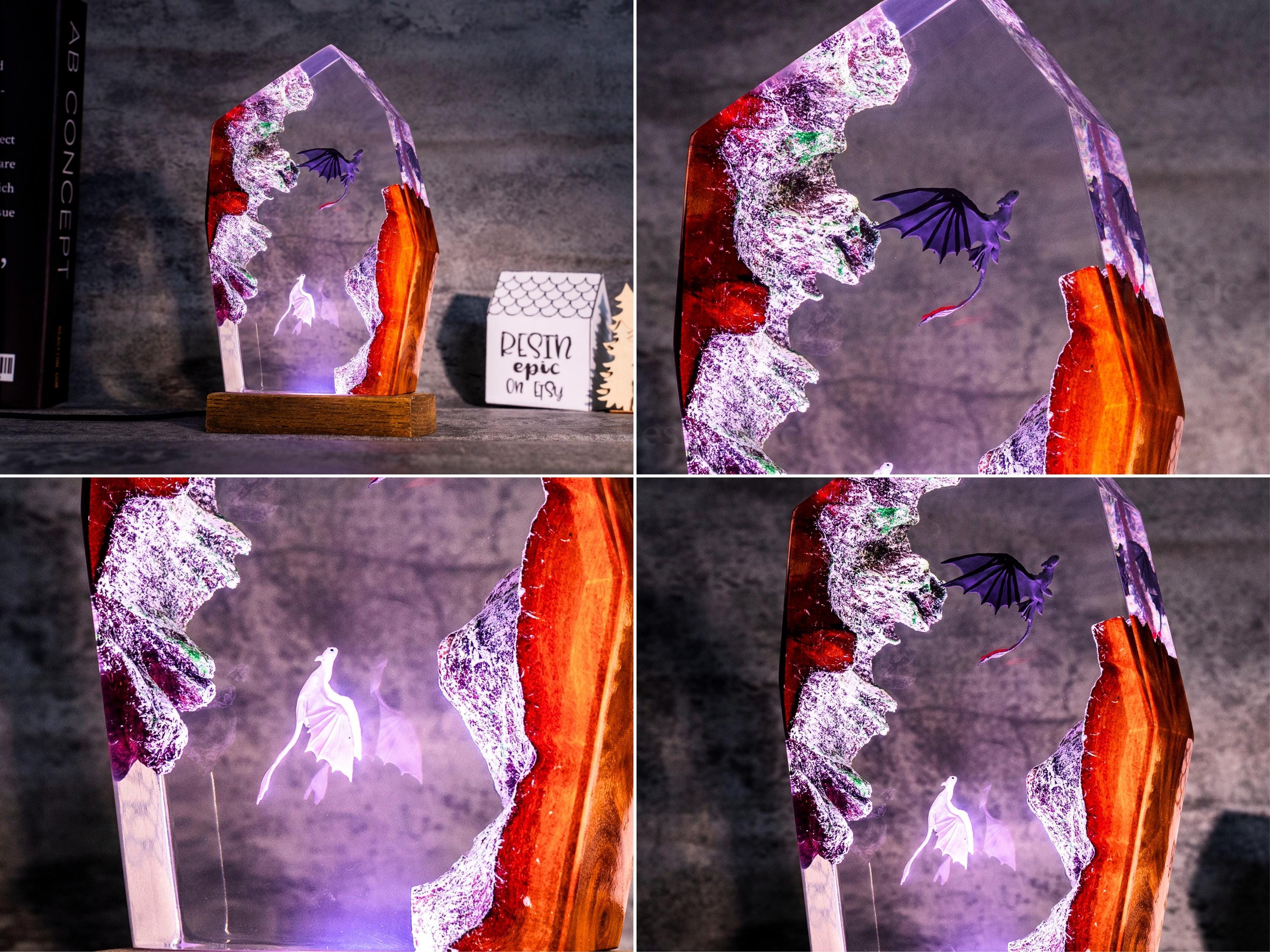 il_fullxfull.6572348584_elgk T00thless and Light fury resin Night Lights, Handmade Fantasy Gift for Couples, christmas decor