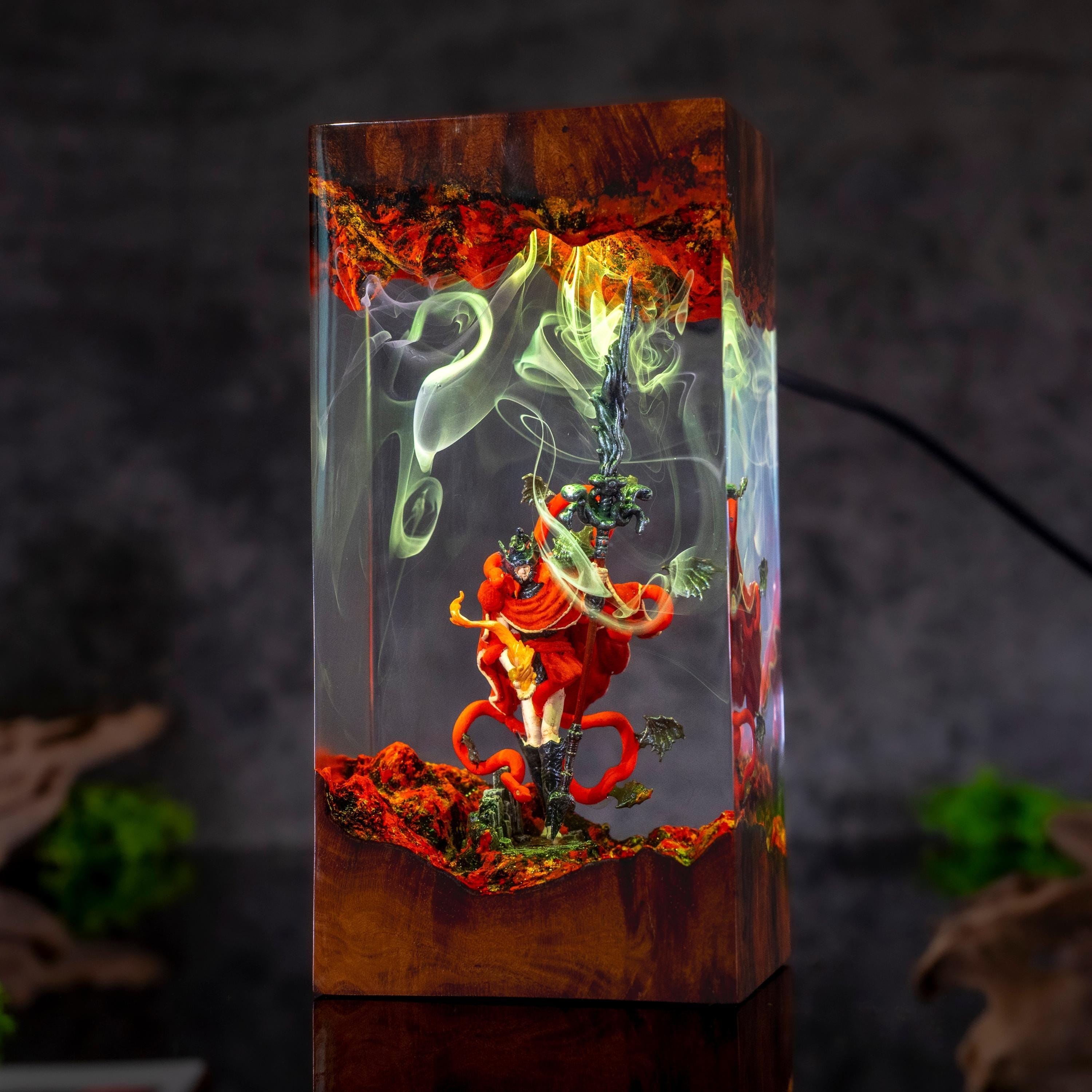 Messmer Elden Ring Lamp, Dark Fantasy Resin Lamp, Elden Ring Night Light, Handmade Epoxy Lamp, Gamer Gift, The tarnished  resin night light
