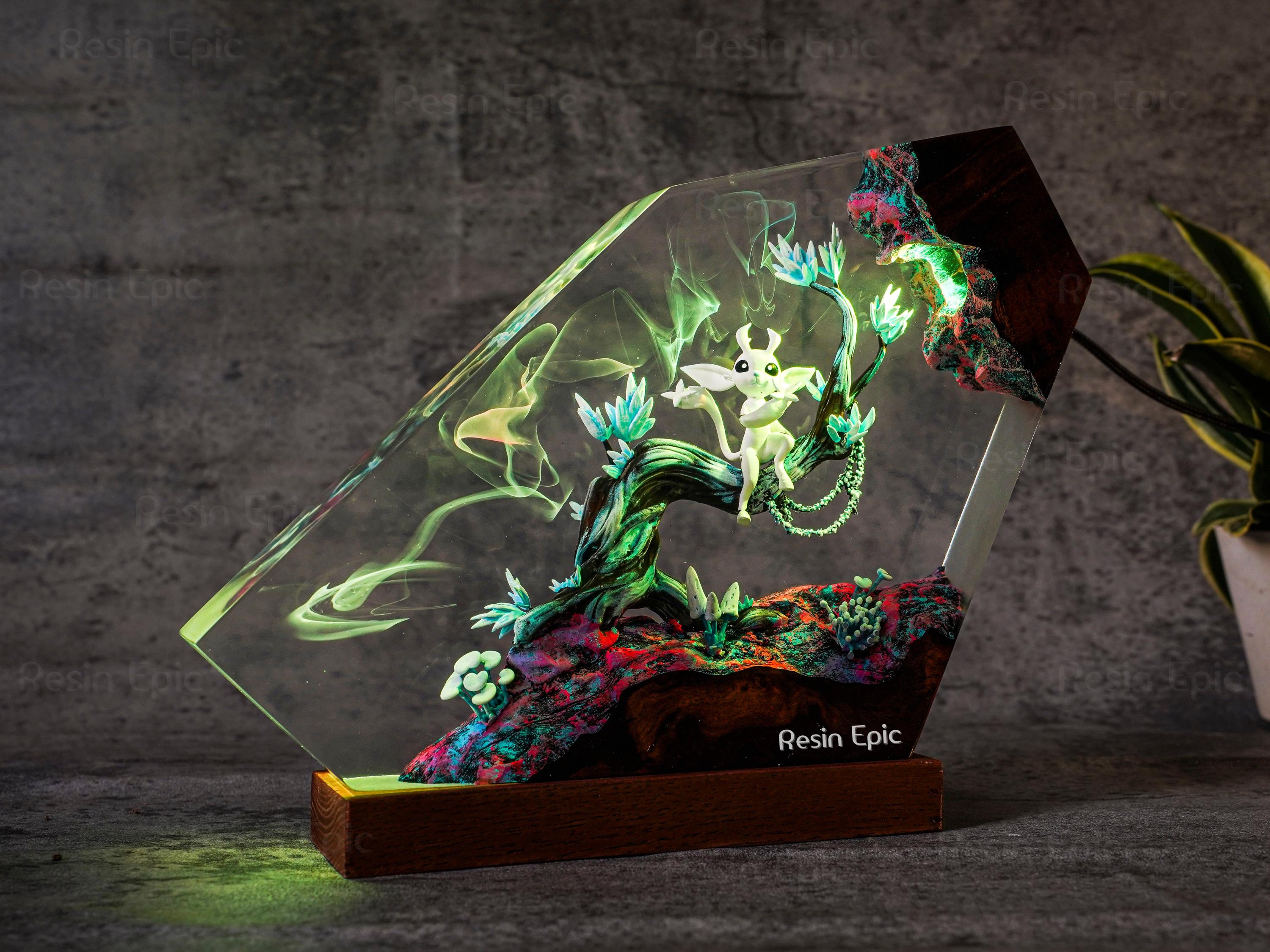 Ori fan collectible resin lamp, Ori and the B.lind Forest,  Unique Playroom or Desk Decor, mothers day gift