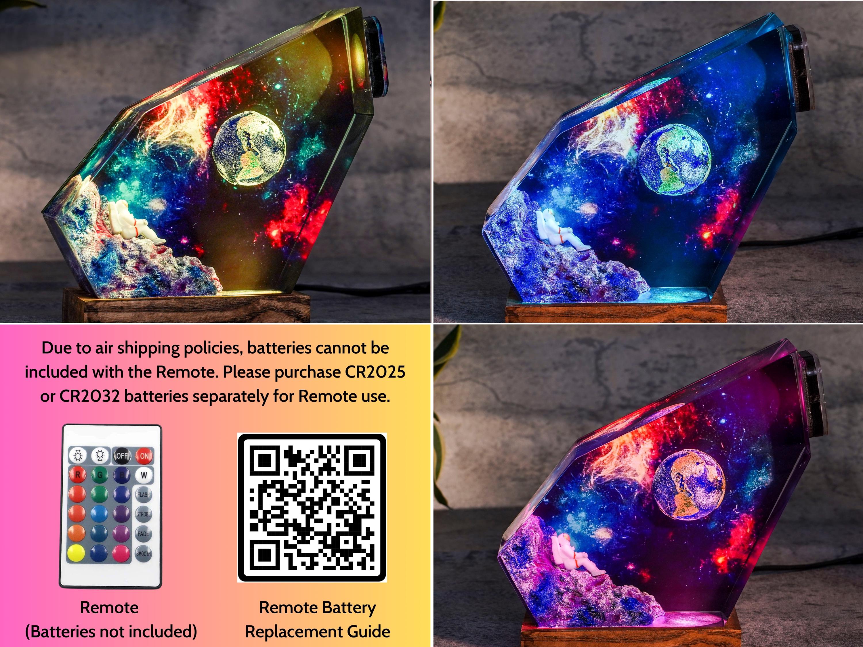 Space Galaxy Epoxy Resin night light - Space Decor, Gift for Him, Galaxy Gift for Home, Interstellar resin lamp, Space Night Lights