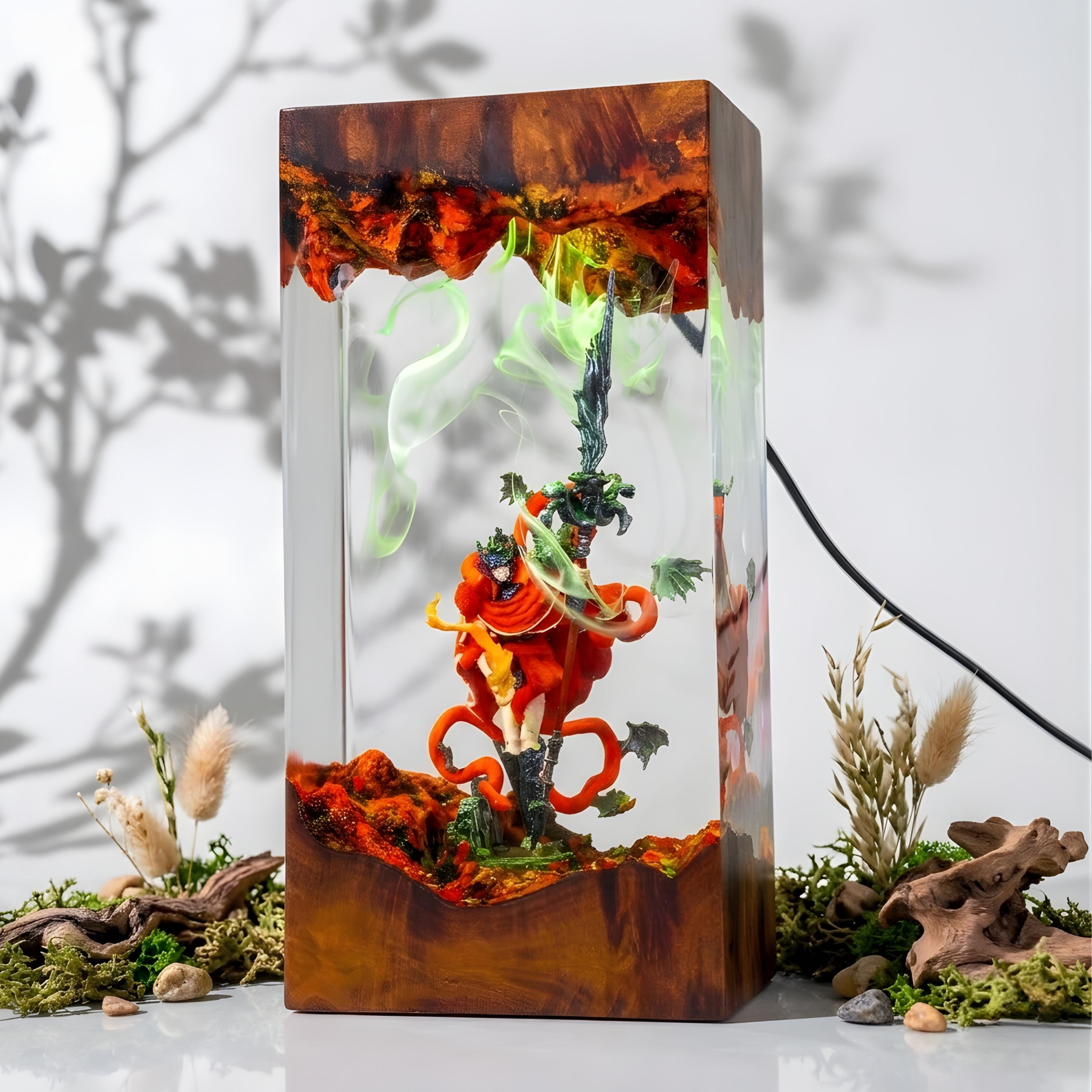 Messmer Elden Ring Lamp, Dark Fantasy Resin Lamp, Elden Ring Night Light, Handmade Epoxy Lamp, Gamer Gift, The tarnished  resin night light