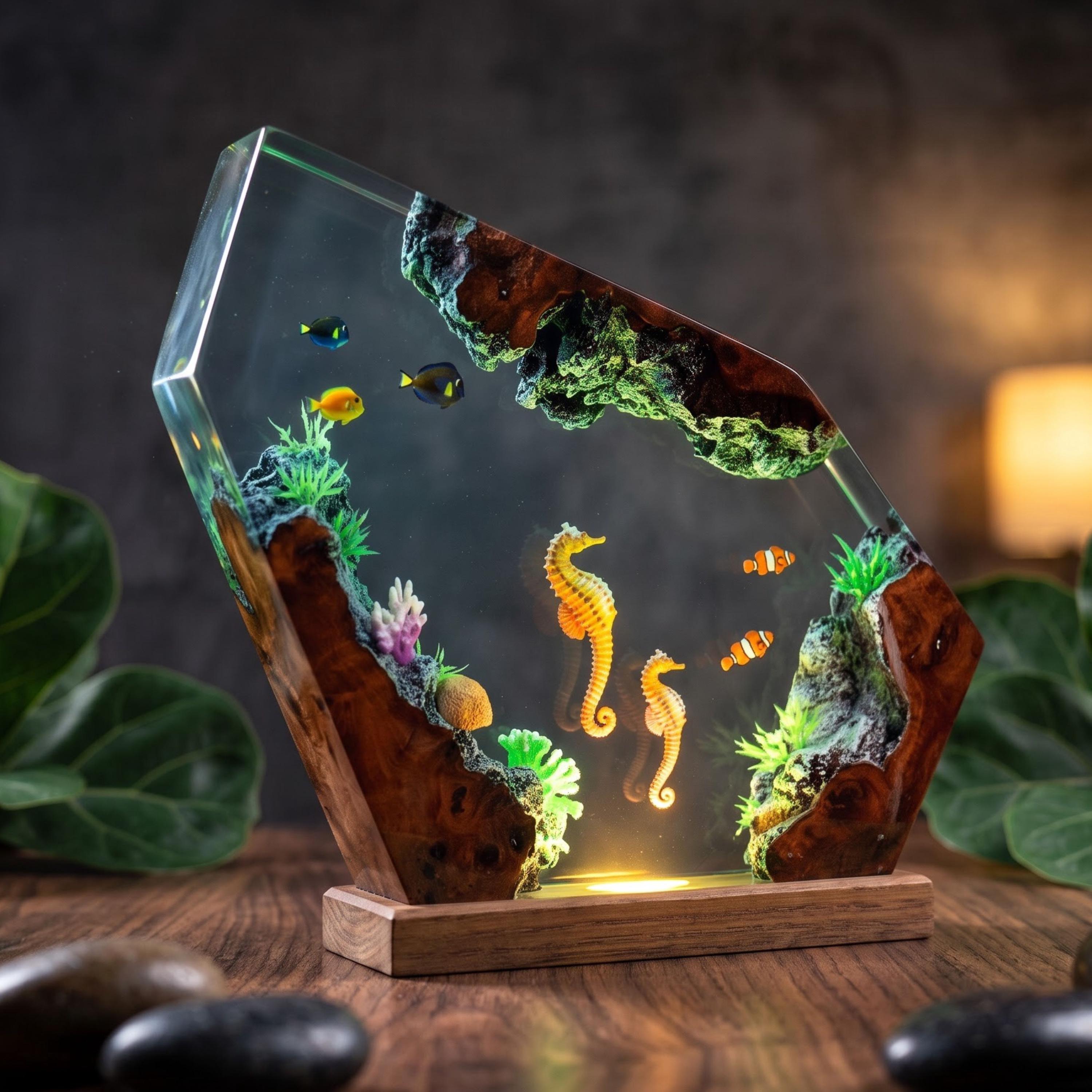 Seahorse Couple Lamp