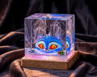 Kpop Hunter Tiger Resin Lamp, Huntrix Jinu Night Light, Saja Girls Tee For Fan, Kpop Movie Fan Gift, Pop Hunter Cheshire Cat Resin Lamp