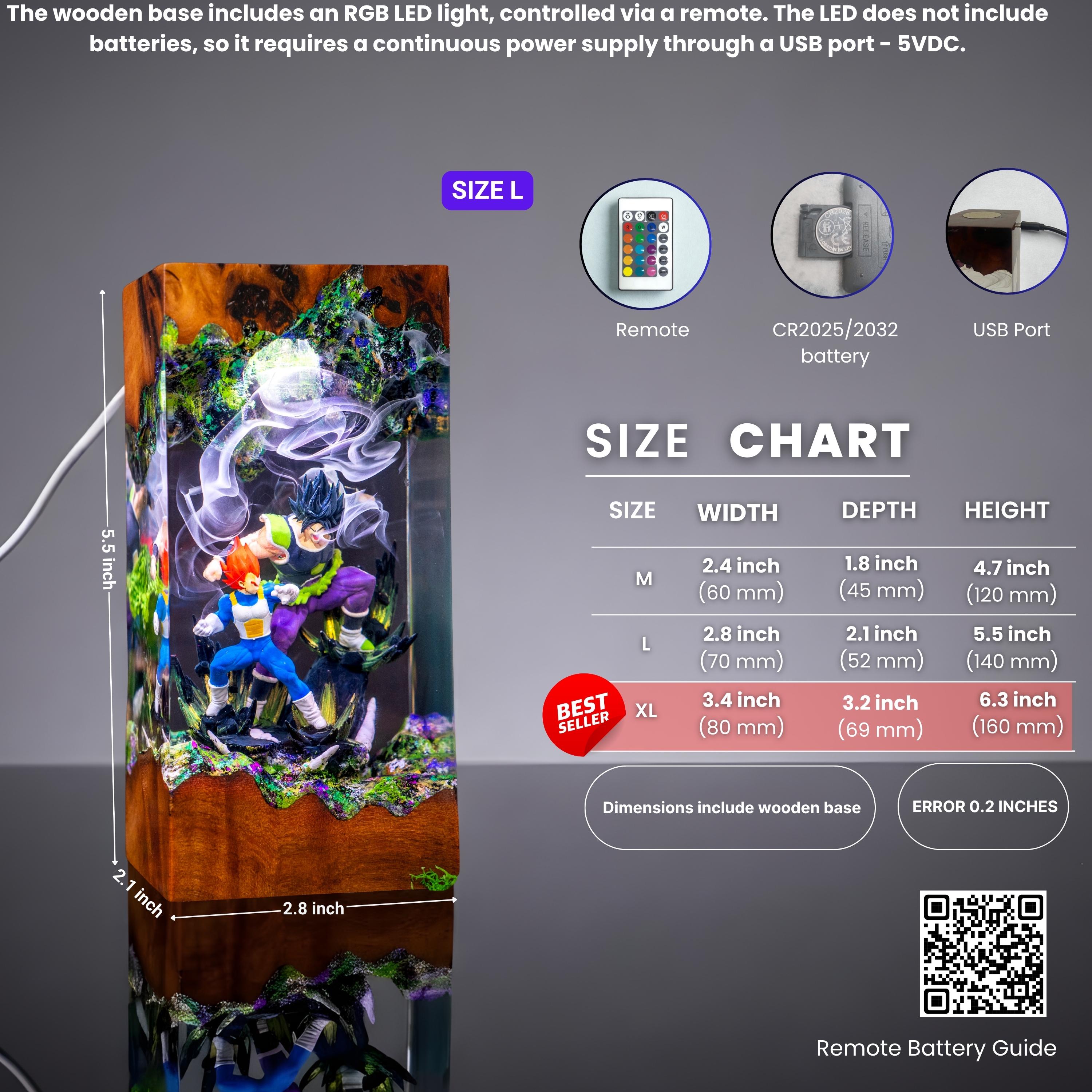Eevee Evolution Resin  night light, Unique Epoxy Lamp for Kid, pokemon figure, Luxury Corporate Gifts, valentine's day