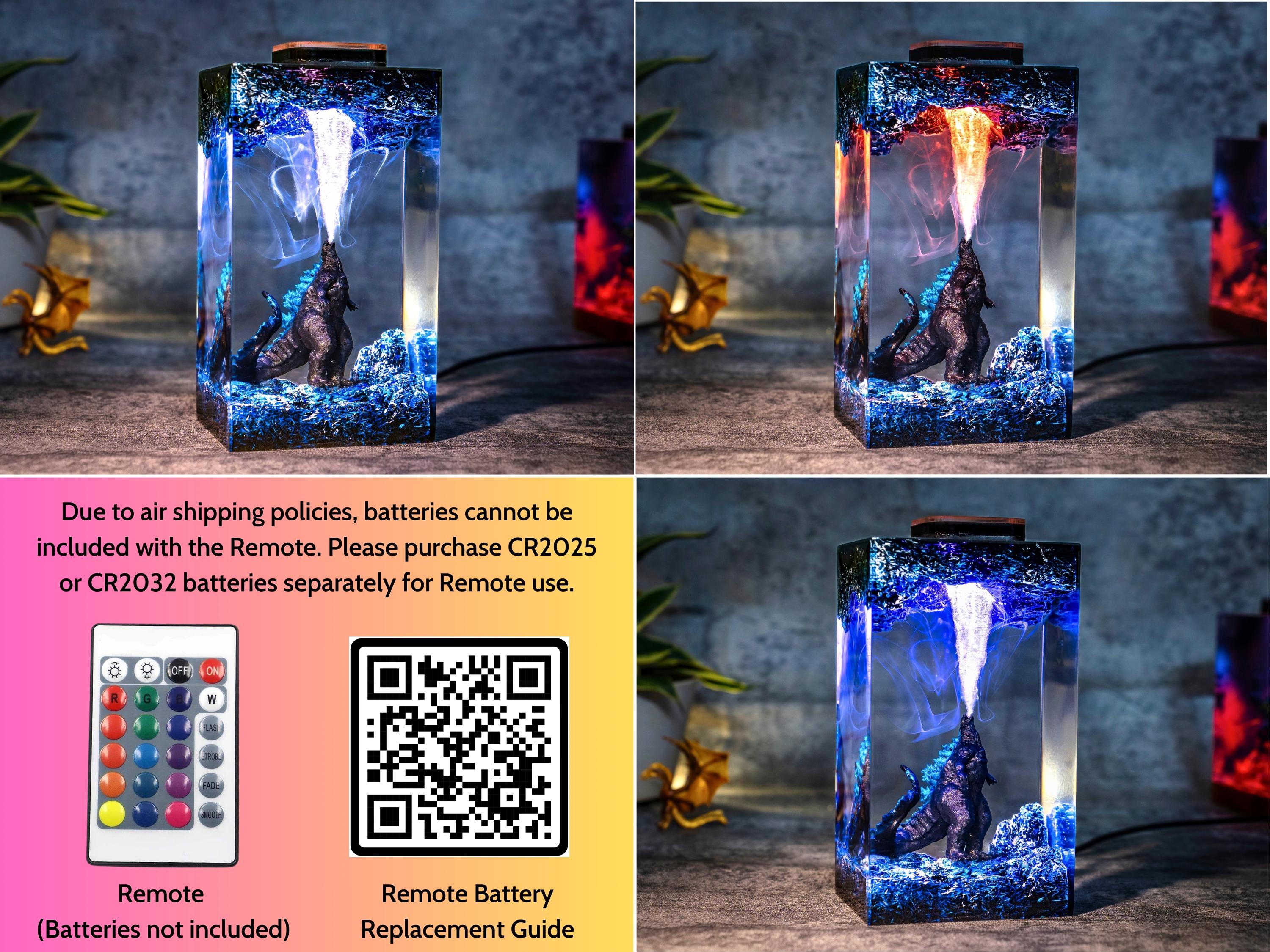 il_fullxfull.6426084502_j3wt Godzilla Handmade decor Epoxy Lamp- diorama resin lamp, handmade gifts for him, home decoration, godzilla lamp, mother's day