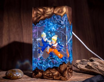 Dragon Ball Majin Son Goku and Vegeta Resin Night Light, Super