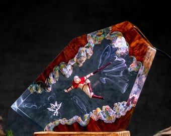 Avatar Aang Appa & Momo Resin Lamp, The Last Airbender Night Light, Flying Bison Fantasy Decor, Avatar Collector Gift
