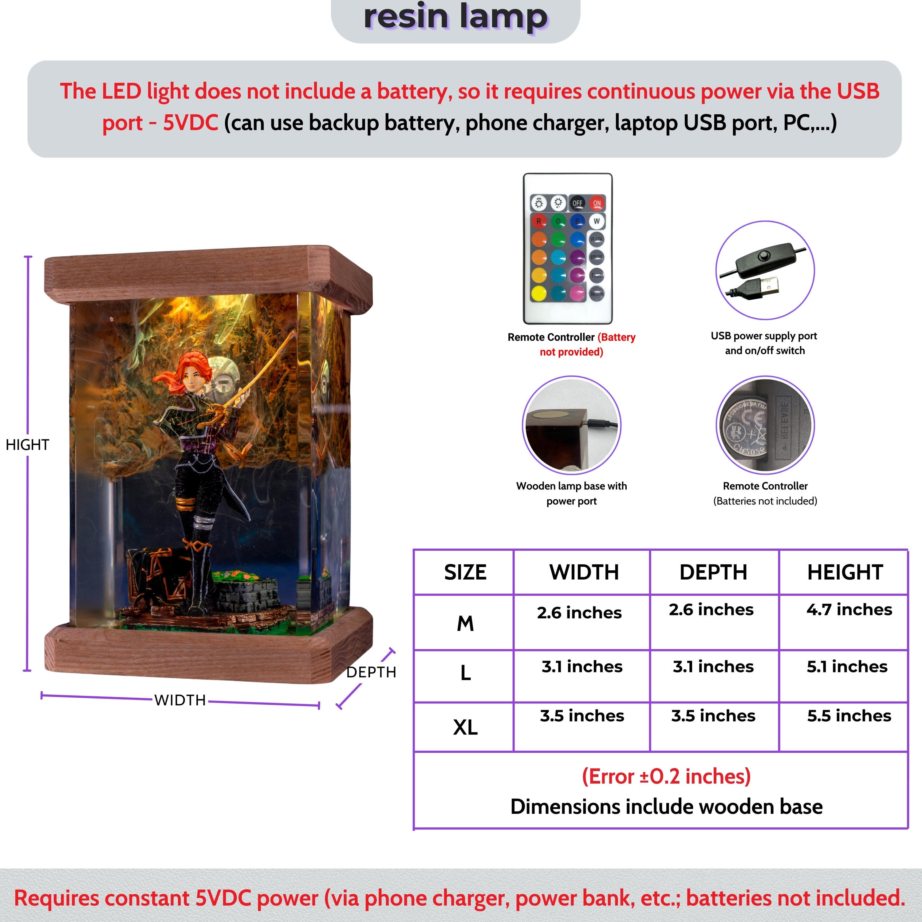Diorama Maelle Expedition 33 Night light, Maelle Figure for him, Diorama Mael.le Expedition 33 Night lamp