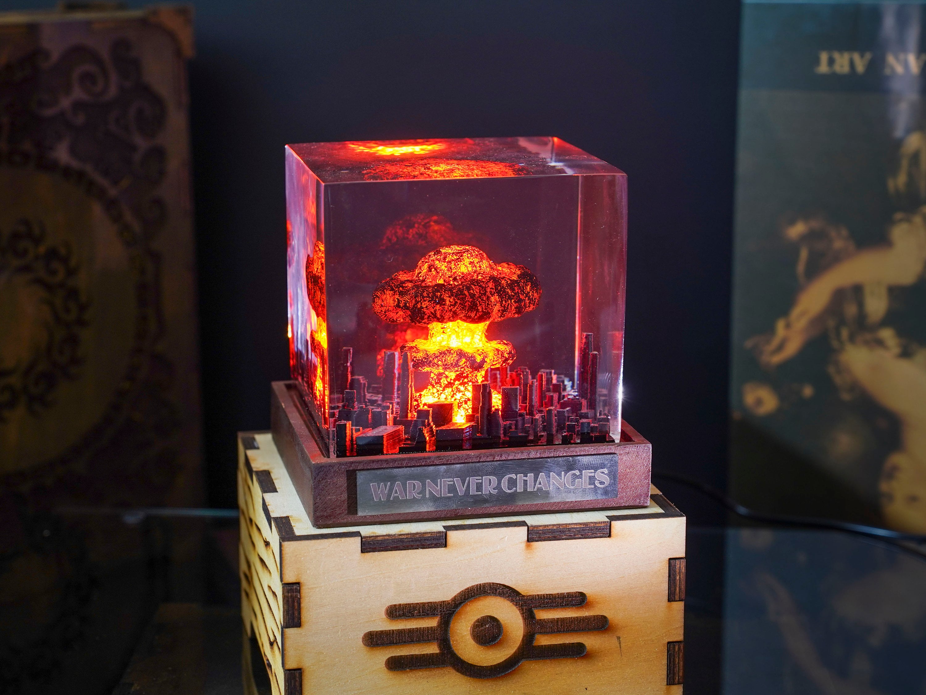 il_fullxfull.6152828549_a4yw Explosion Bomb resin lamp, atomic bomb resin night light, nuke lamp fallout, Nuclear Bomb Explosion Storm Cloud Lamp, valentine gift for him