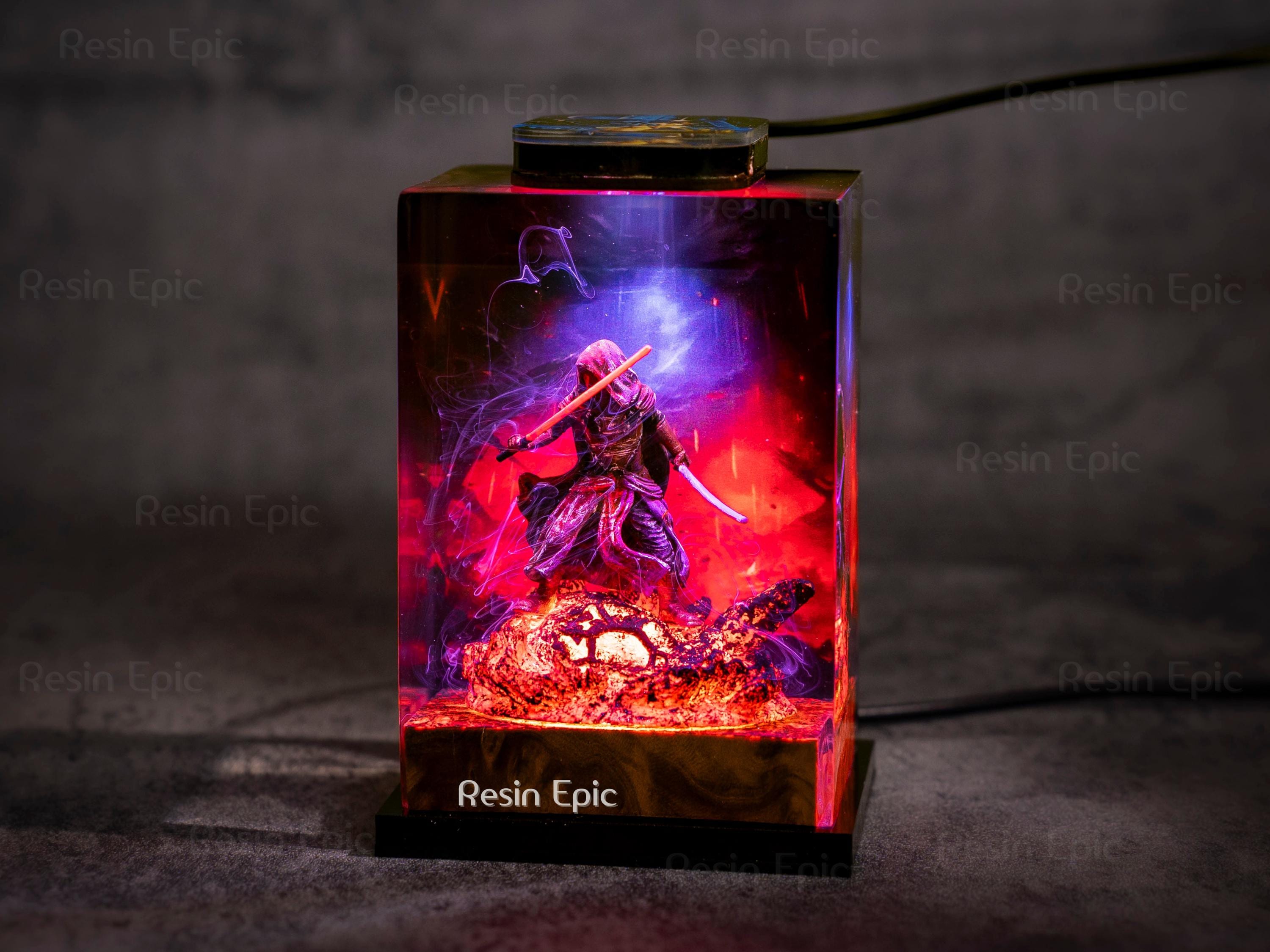 il_fullxfull.6414587885_fhoi Star W.ars Dar.th Re.van epoxy resin lamp, Darth Vader diorama lamp, Custom S.tar Wars Epoxy Night Light, mother's day gift ideas
