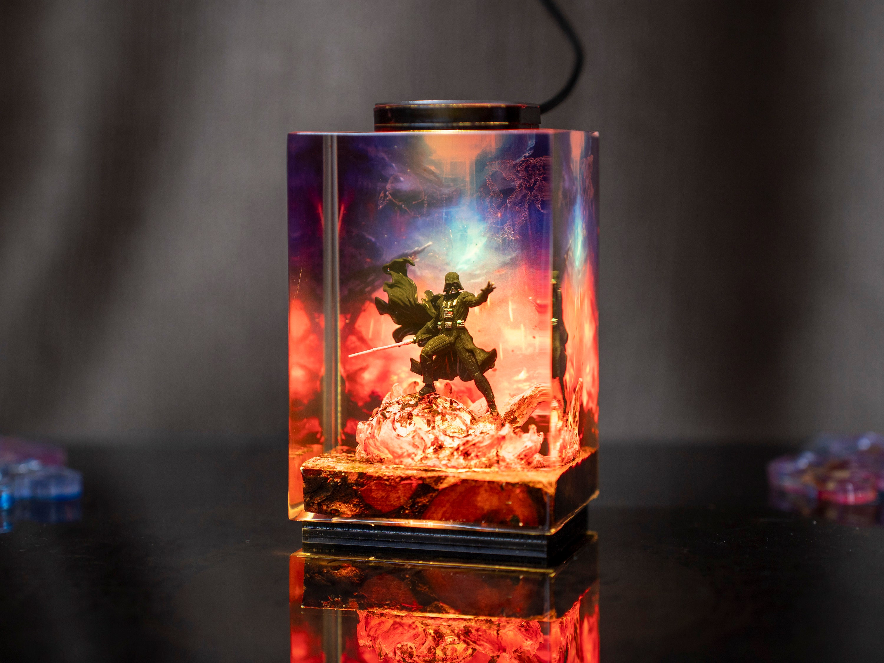 il_fullxfull.5978623683_jw5v Star W.ars Dar.th Re.van epoxy resin lamp, Darth Vader diorama lamp, Custom S.tar Wars Epoxy Night Light, mother's day gift ideas