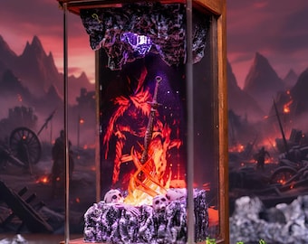 Resting Place in D.ark Sou.ls Night Light - Epoxy Game Gifts, Dark