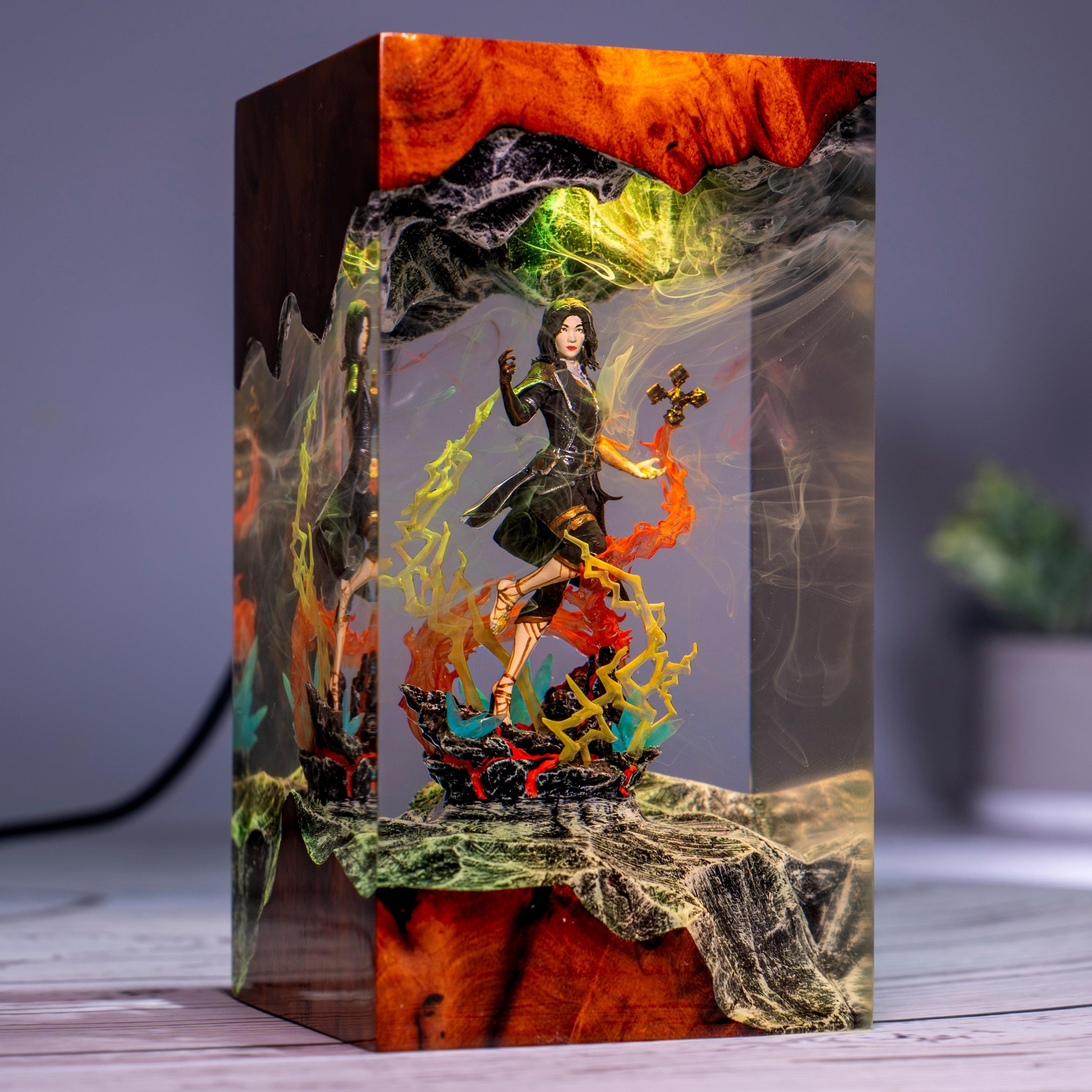 Gustave from Clair Obscur: Expedition 33 Night Light, Fantasy Game Collectible Gift, Gustave Figure, Diorama Maelle Expedition 33 Night lamp