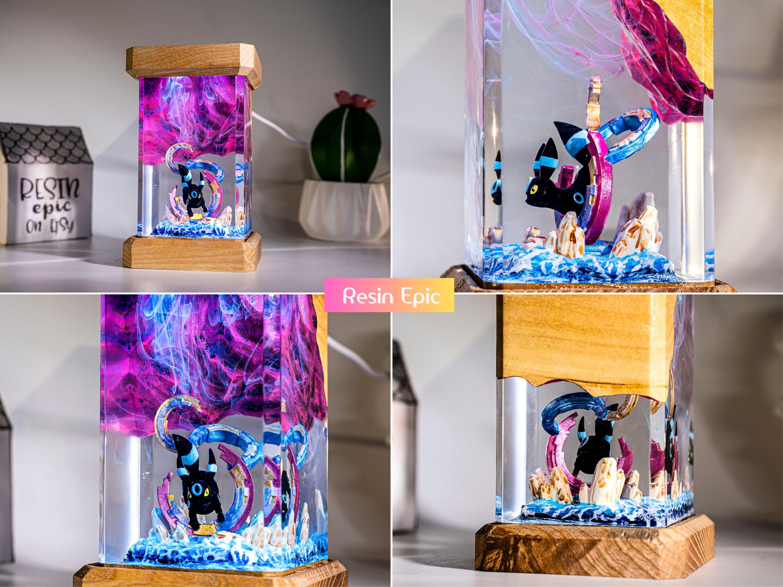 Mewtwo resin night light, pokemon lamp for kids Unique Gamer Gift, Bedroom & Playroom Decor, christmas gift for kids