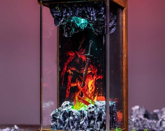Resting Place in D.ark Sou.ls Night Light - Epoxy Game Gifts, Dark