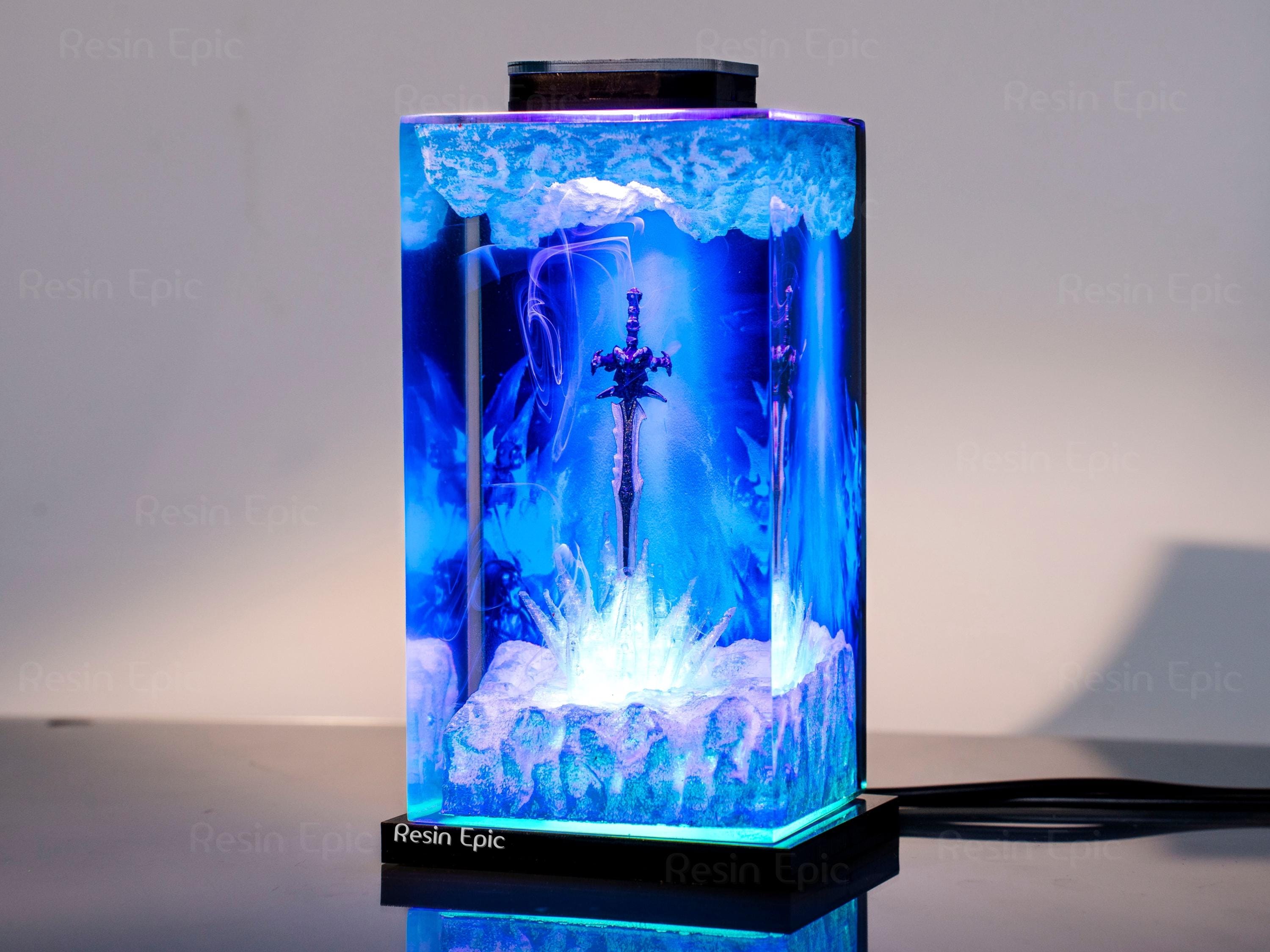 FR0STMOURNE SW0RD lamp, World of Warcraft night light,