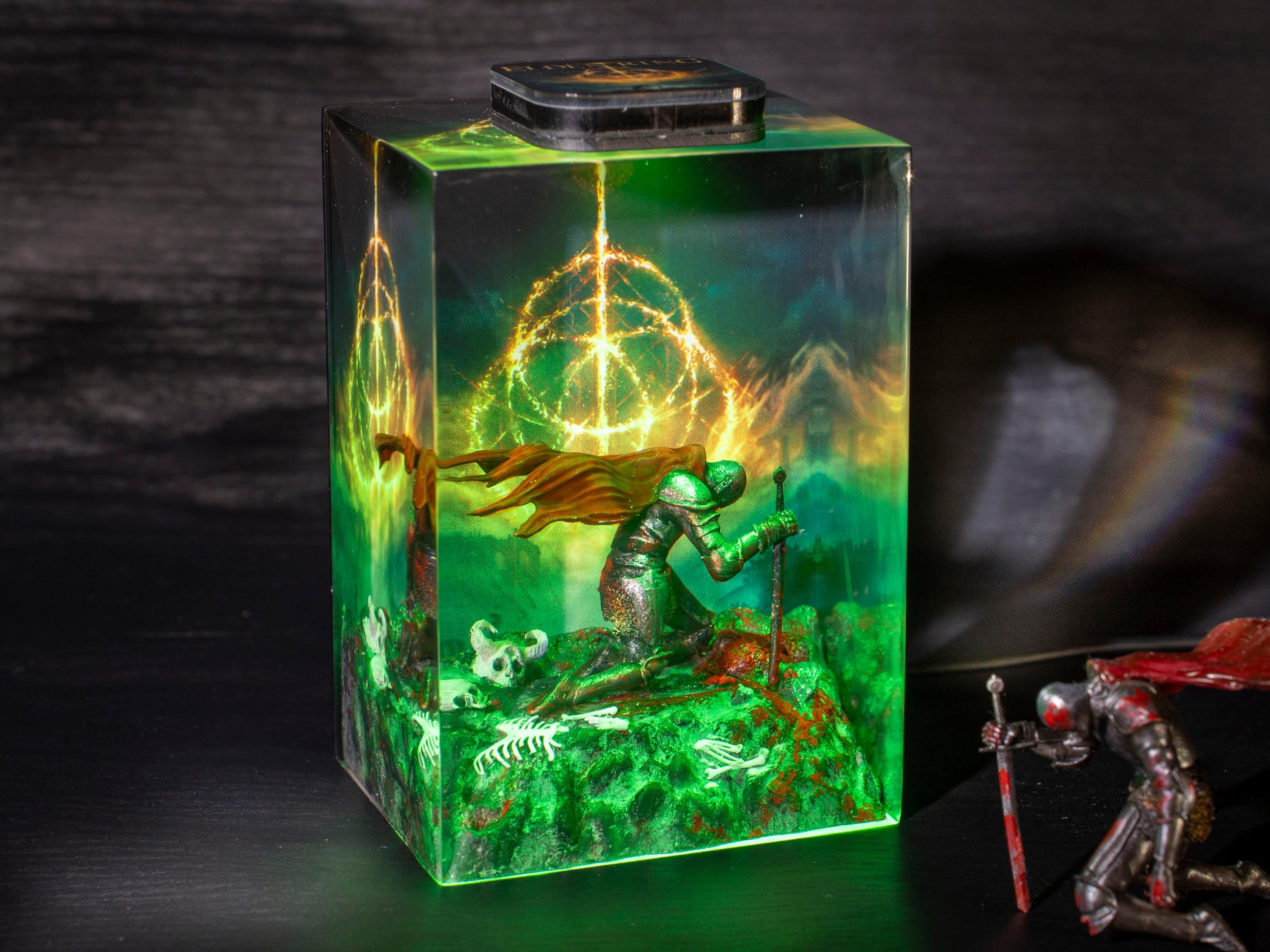 Messmer Elden Ring Lamp, Dark Fantasy Resin Lamp, Elden Ring Night Light, Handmade Epoxy Lamp, Gamer Gift, The tarnished  resin night light