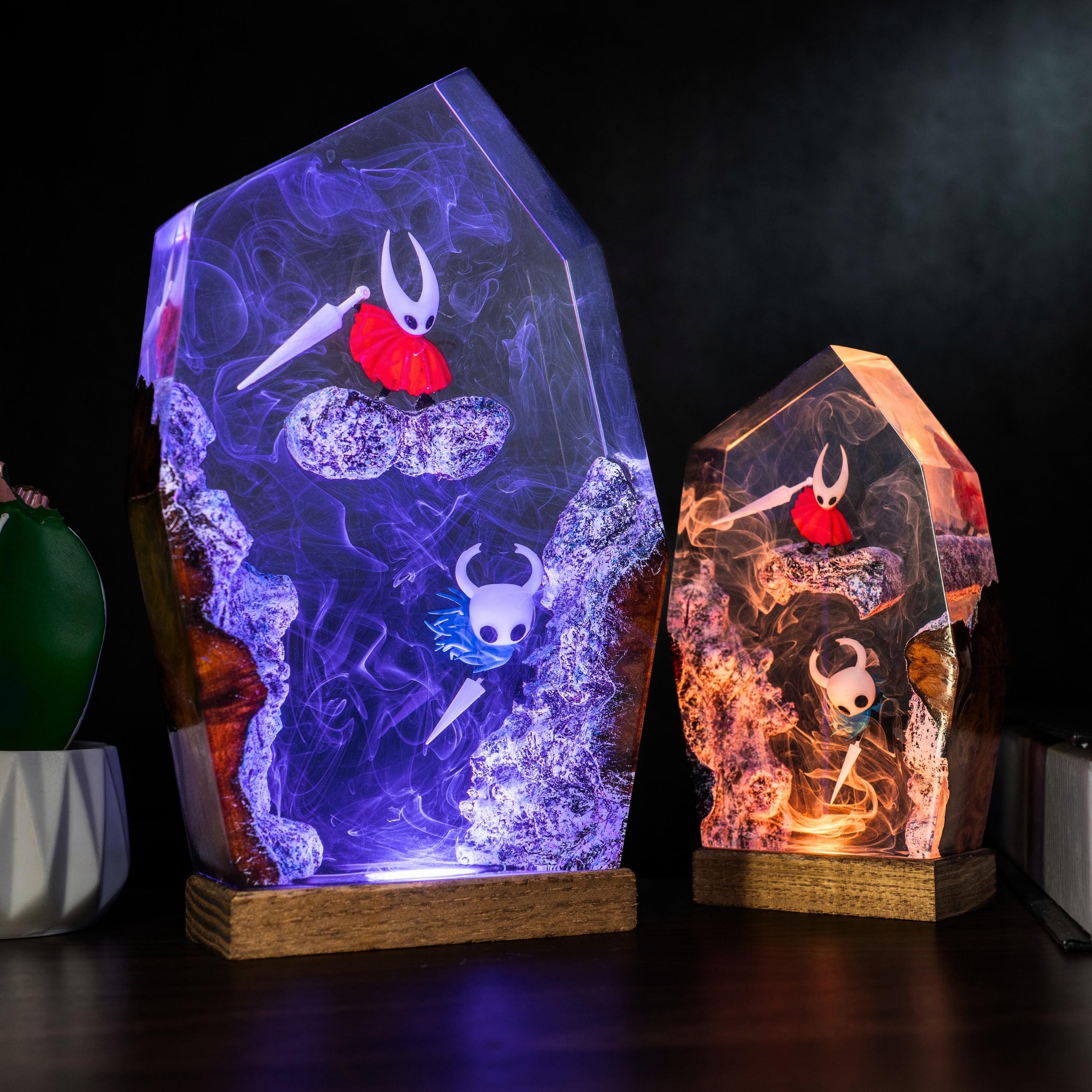 il_fullxfull.7360189372_fa2b Hollow Knight Resin night light – Silksong Game Collectible, Custom Night Light, Anime Table Lamp, Hornet figure, christmas light