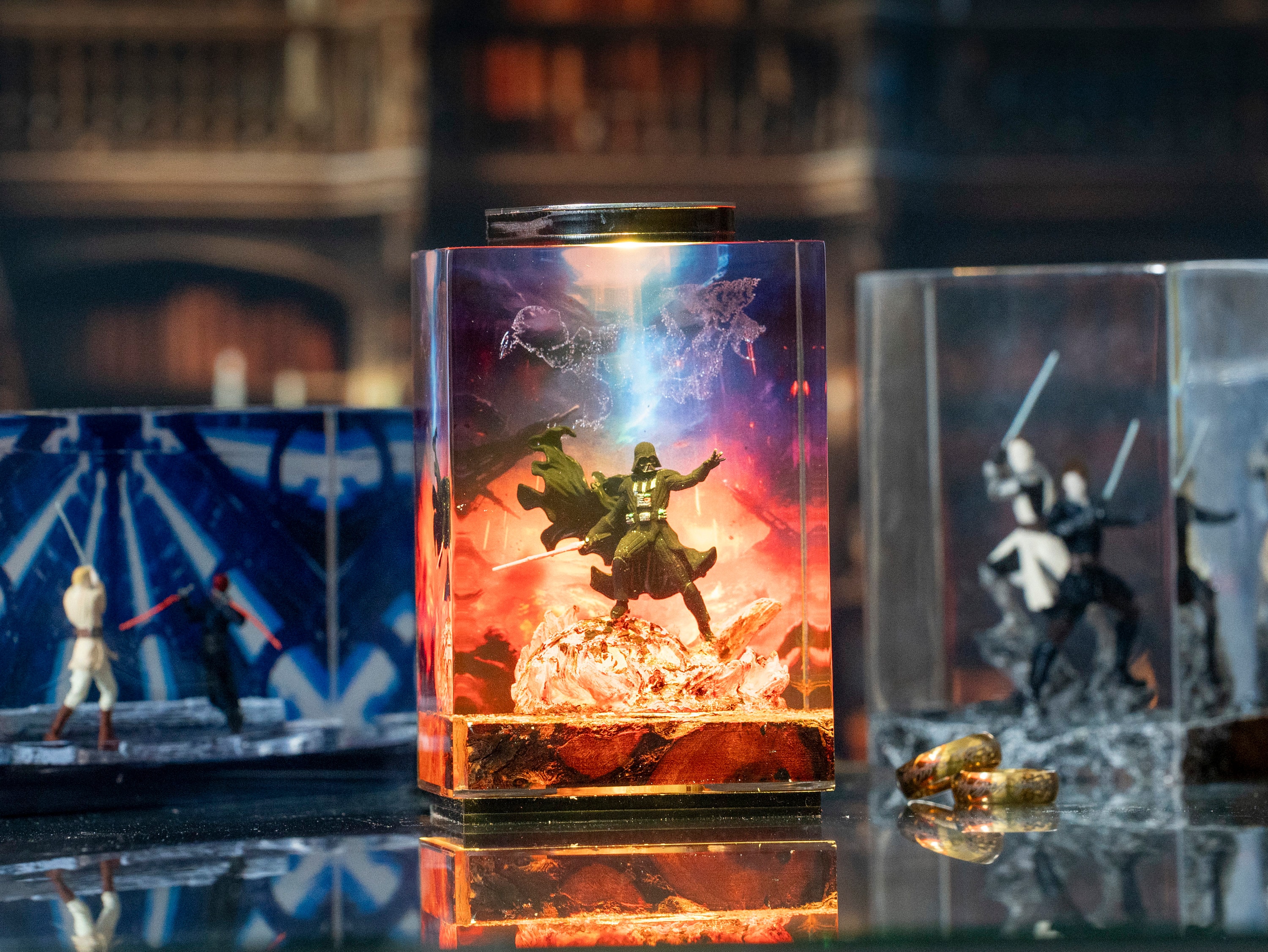 Dark Vader Epoxy Night Light Sword Lightsaber, Inspired Ambient