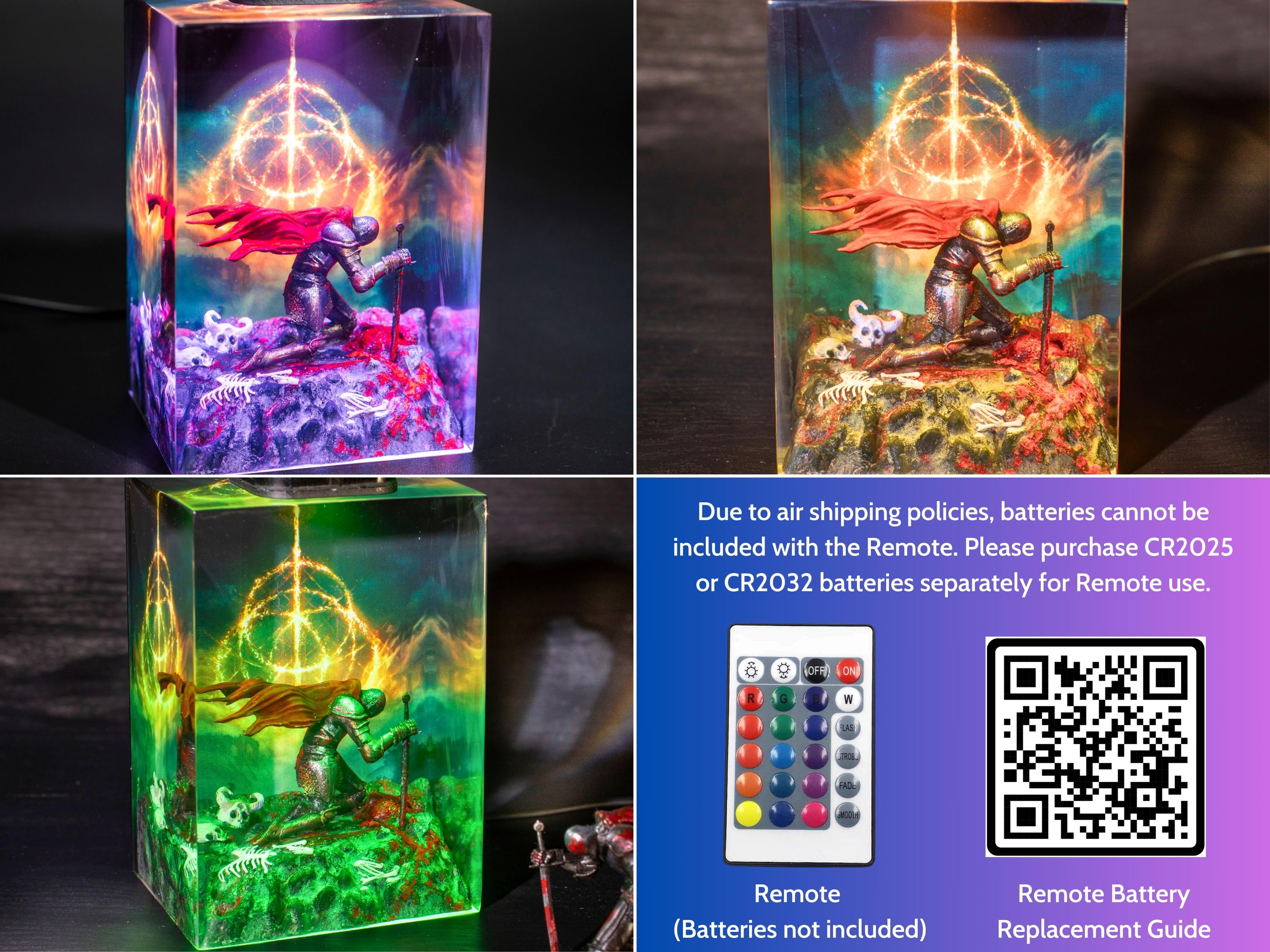 The tarnished resin night light, Elden Ring Resin Lamp, Epoxy Game Gift, christmas gift