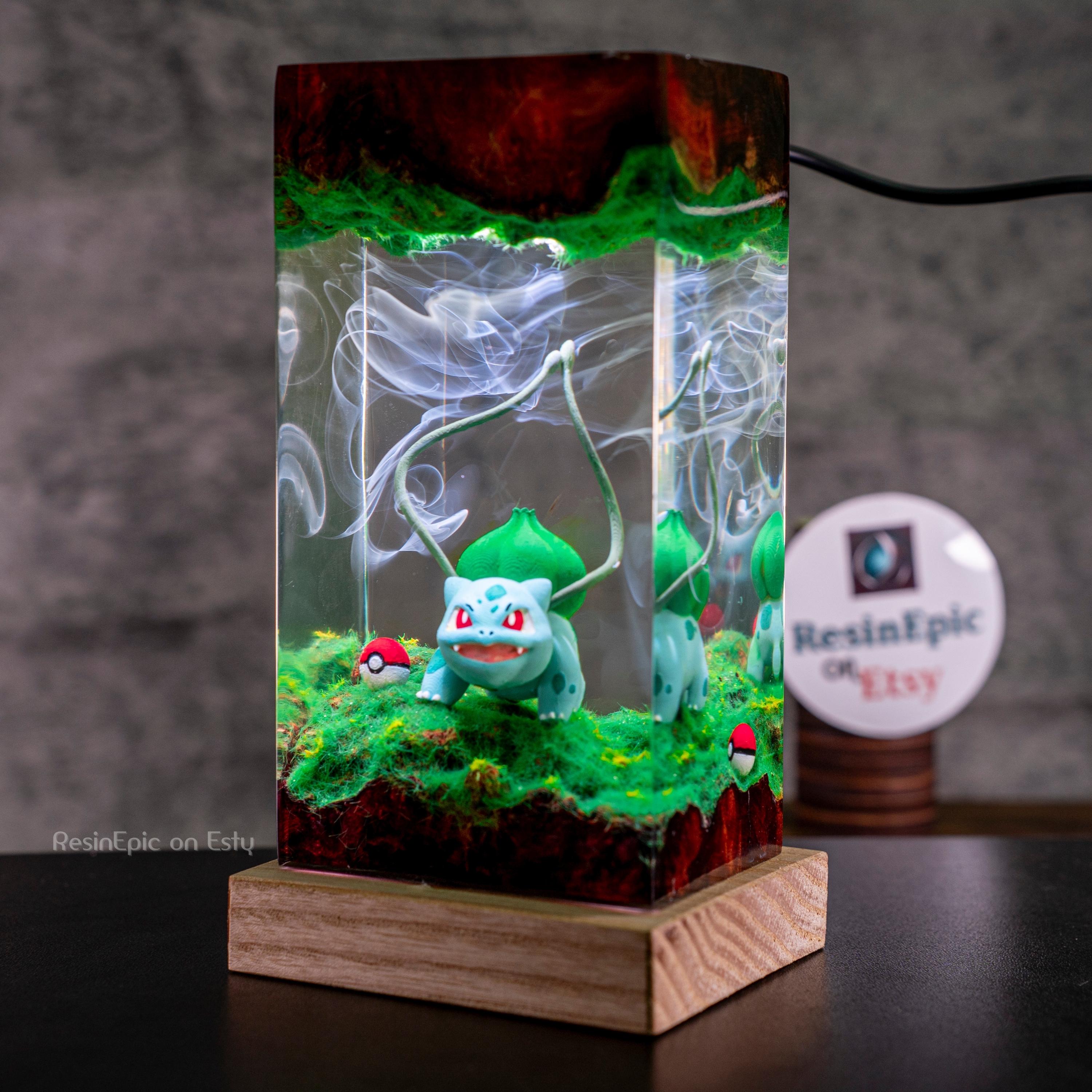 il_fullxfull.6999994656_1pky Custom Pokemon fushigidane Resin Night Light – Anime Lover & Collector Gift Decor, Bulbasaur figure