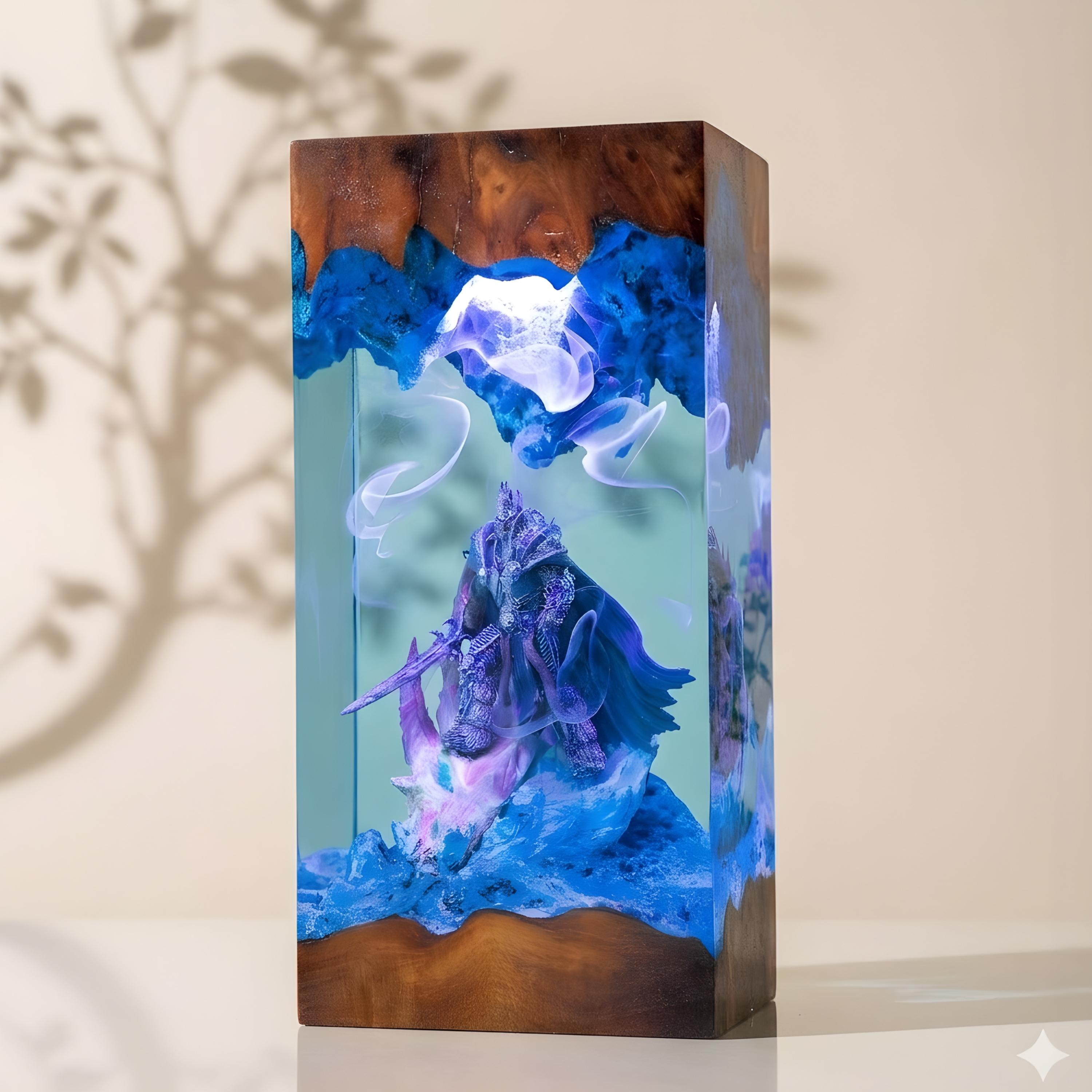 FR0STMOURNE SW0RD resin night light- World of Warcraft  resin lamp, Lich King Arthas, Warcraft Epic Night Light