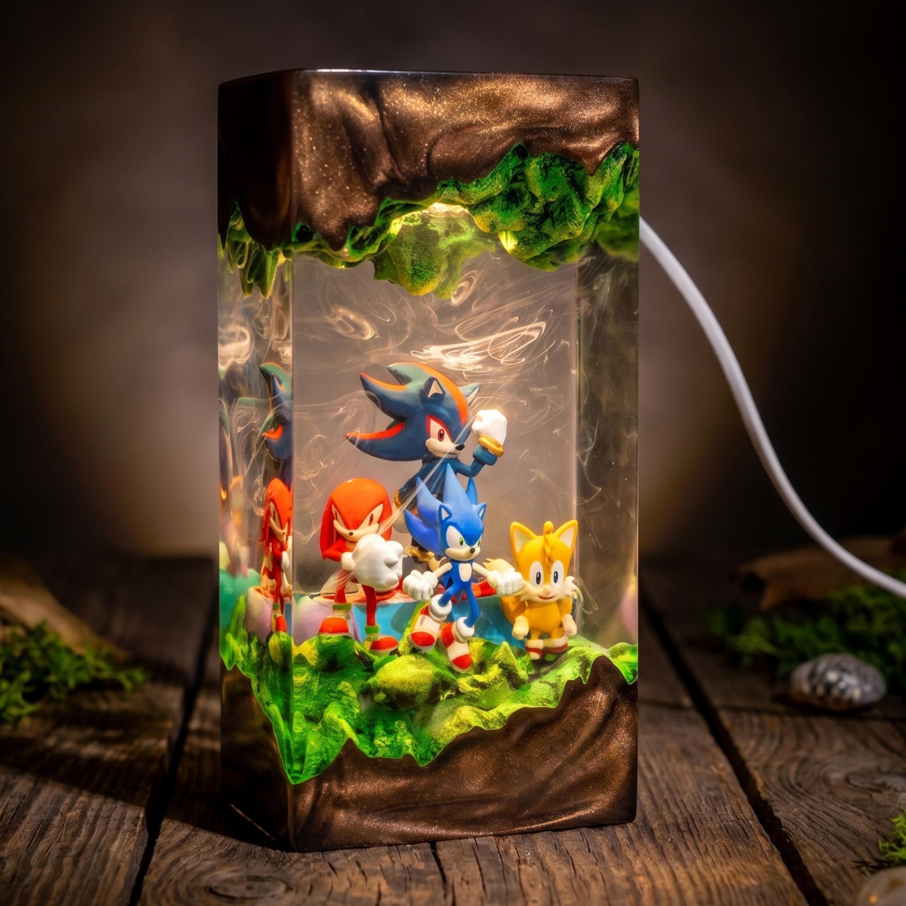 Sonic the Hedgehog Resin Lamp — Shadow, Tails and Stitch Night Light