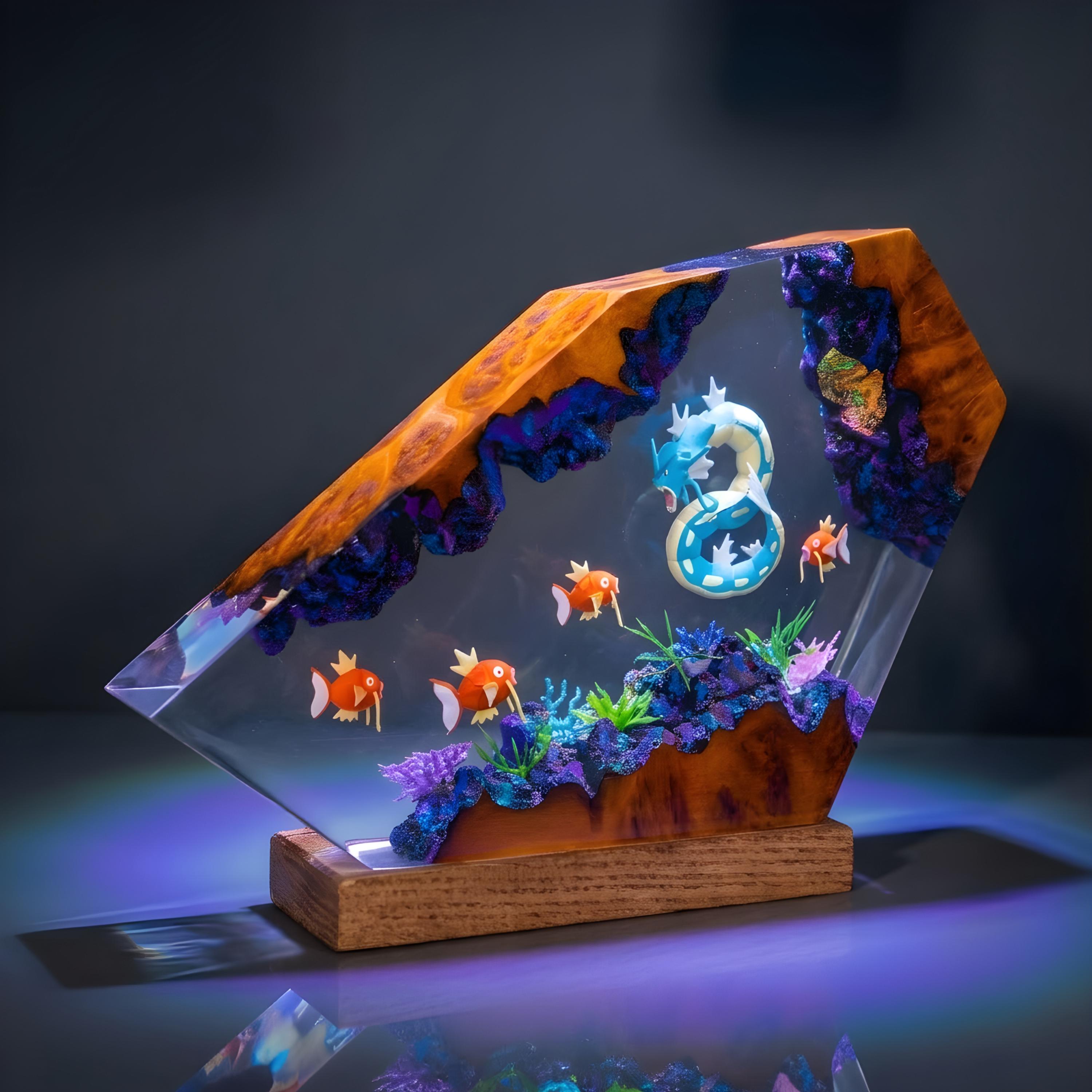 Carp & Sea Serpent Lamp