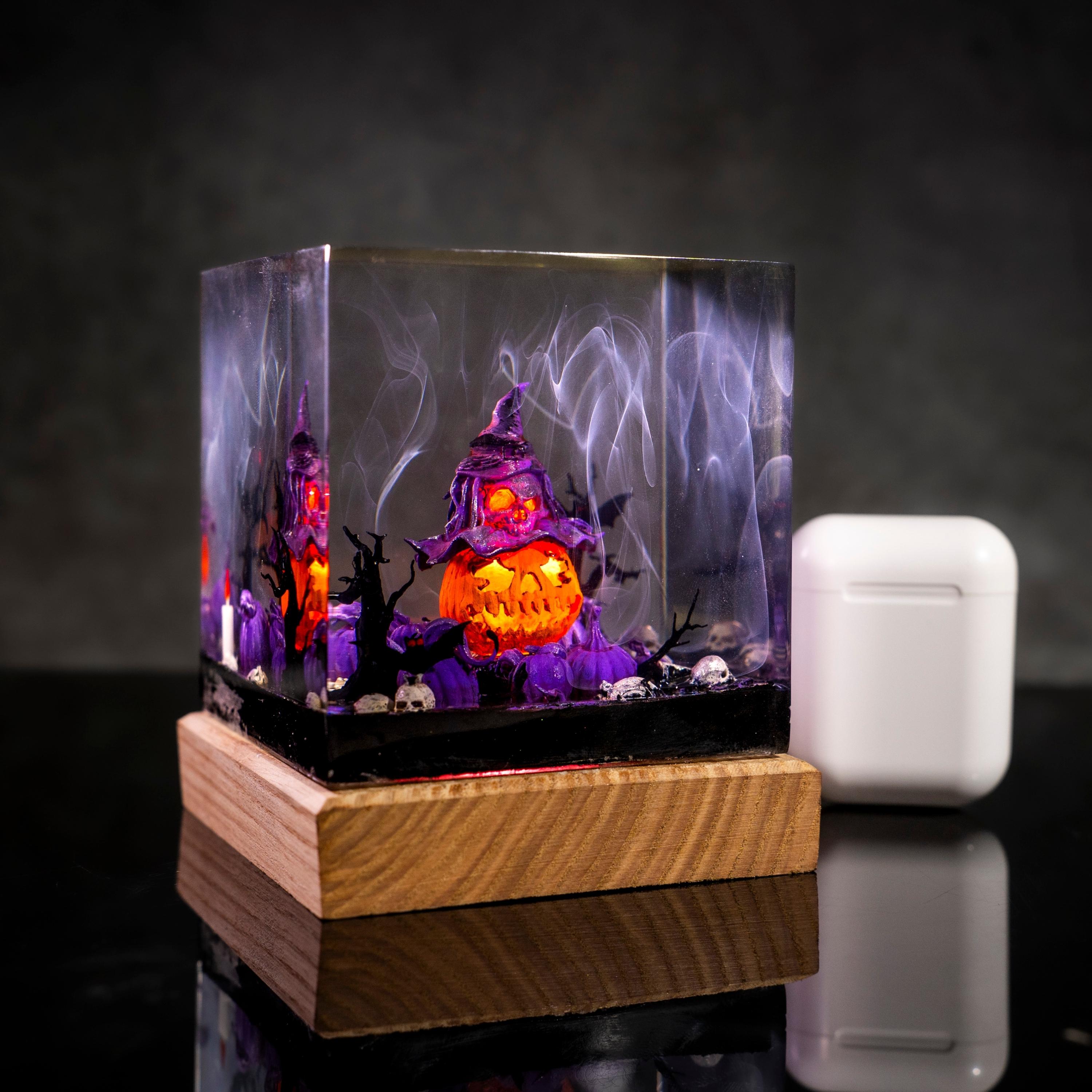 il_fullxfull.7152479465_h3qf Halloween Pumpkin Lantern Hanging Night Light – Spooky Hand, Bats & Pumpkin Gothic Home Decor Light, Halloween Witch Pumpkin Resin lamp