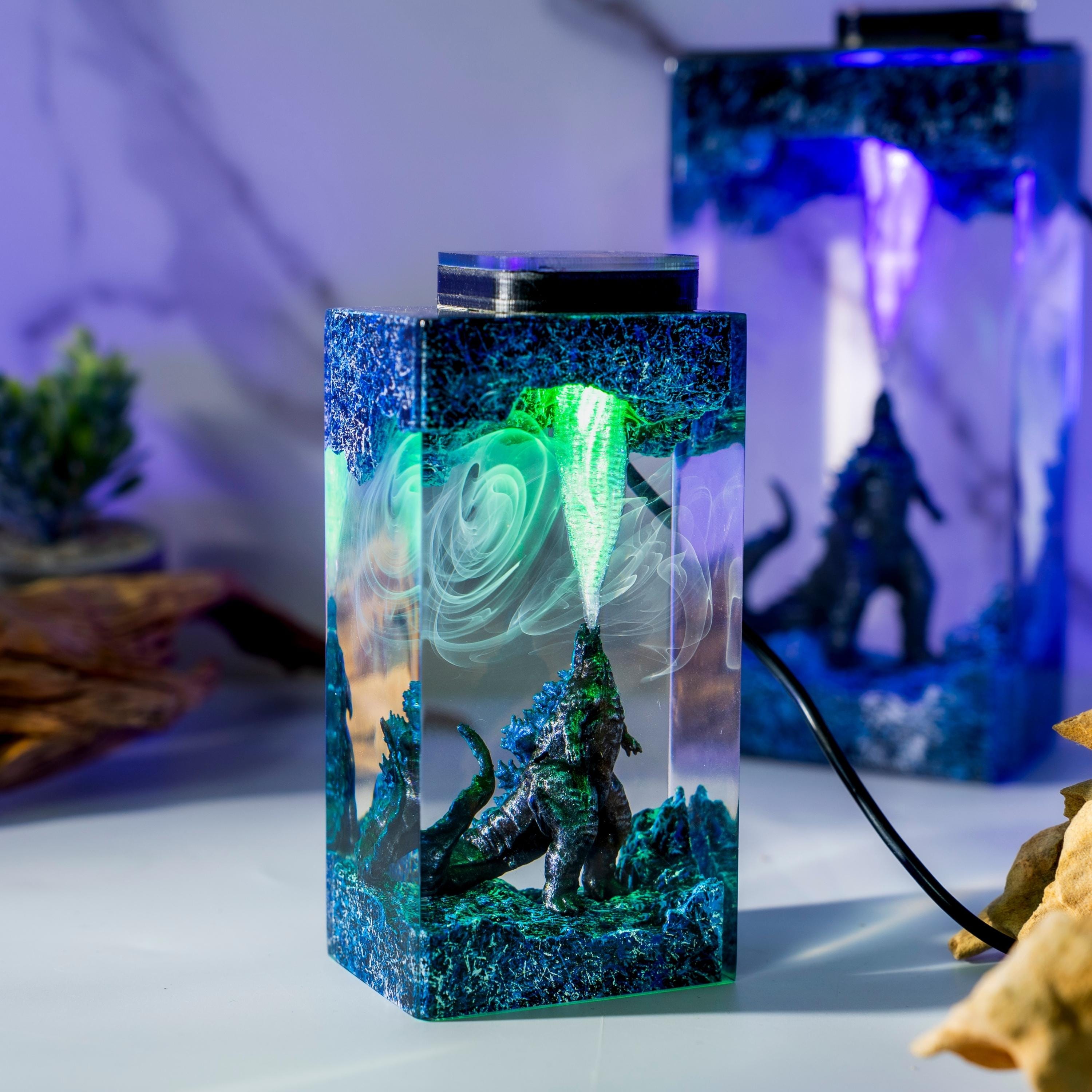il_fullxfull.7178874027_ao20 Handmade Beast Diorama Lamp – Epoxy Resin Night Light, godzilla resin lamp, godzilla gift wooden box