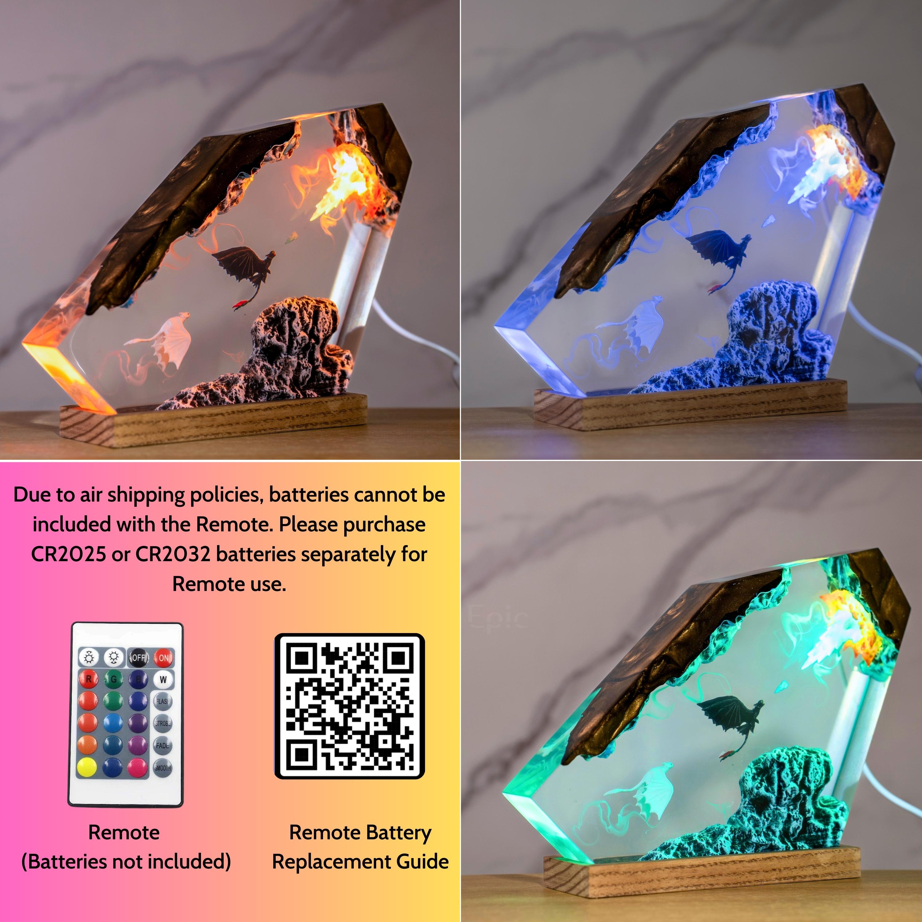 Too.thless and Light fury resin lamp, Handmade Night Light for Dragon Fans, Xmas Gift 2025, christmas gift, dragon age figure