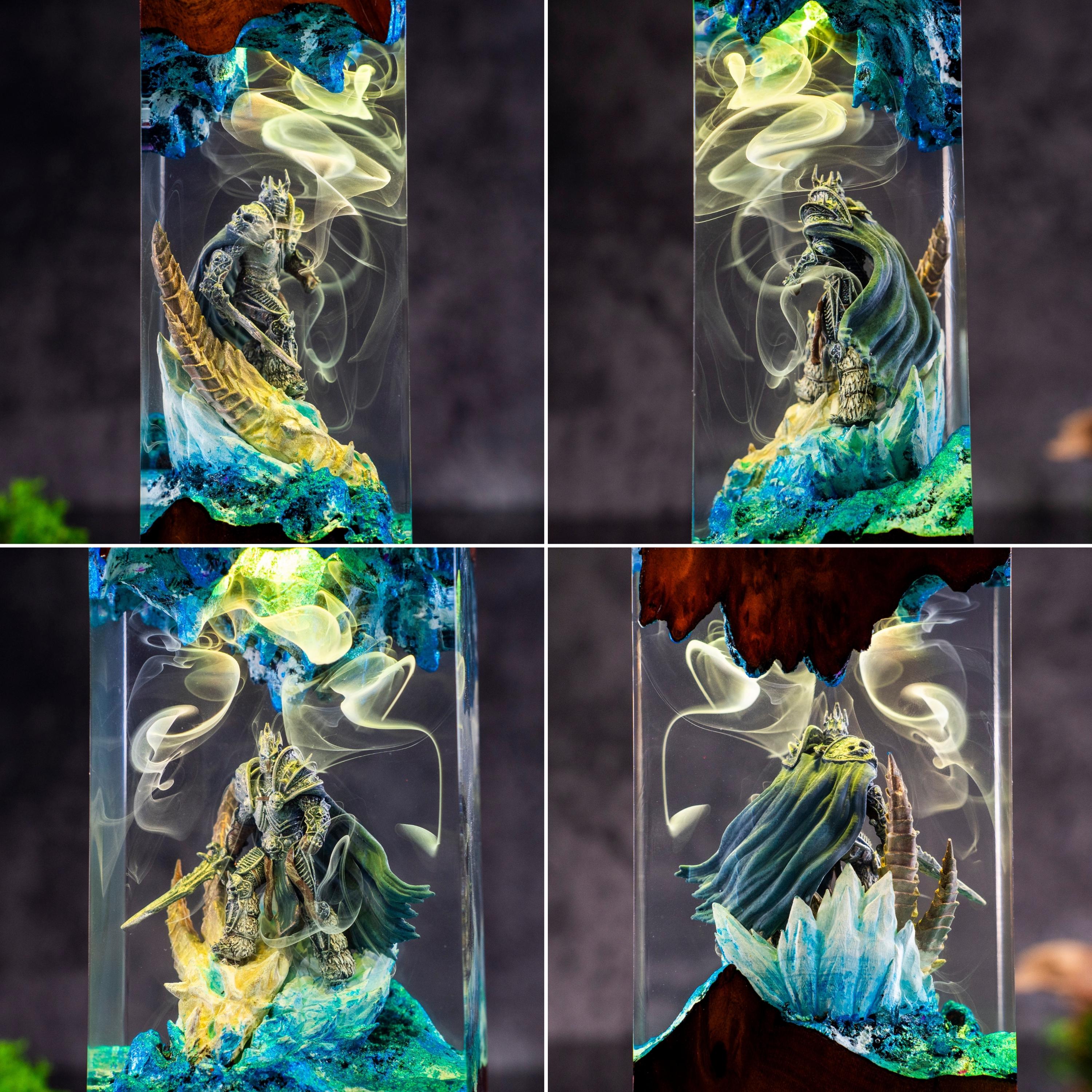 FR0STMOURNE SW0RD resin night light- World of Warcraft  resin lamp, Lich King Arthas, Warcraft Epic Night Light