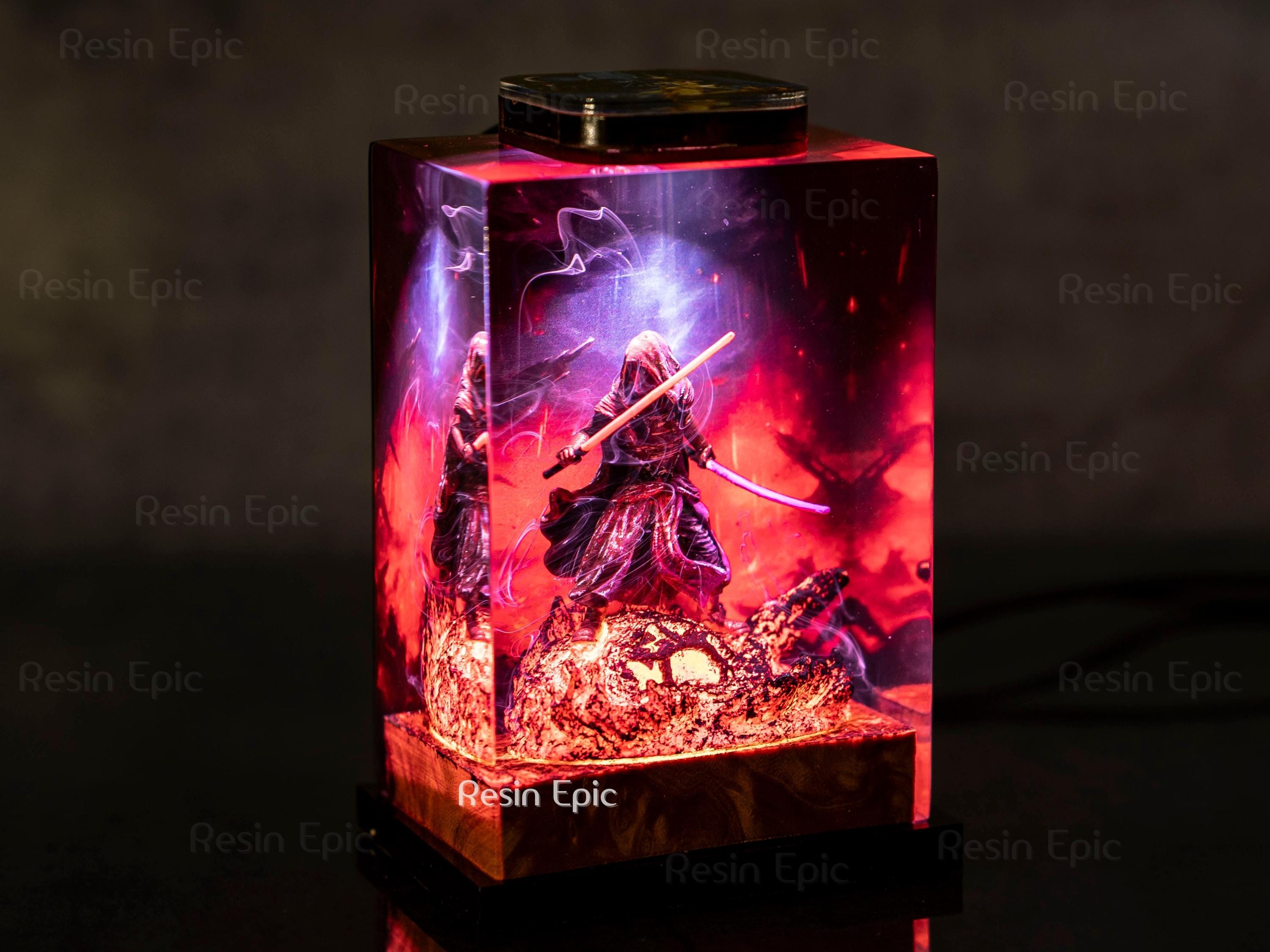 il_fullxfull.6366515568_johg Dark vader Epoxy Night Light Sword lightsaber, Inspired Ambient Light for Fans & Collectors, Star Wars resin lamp