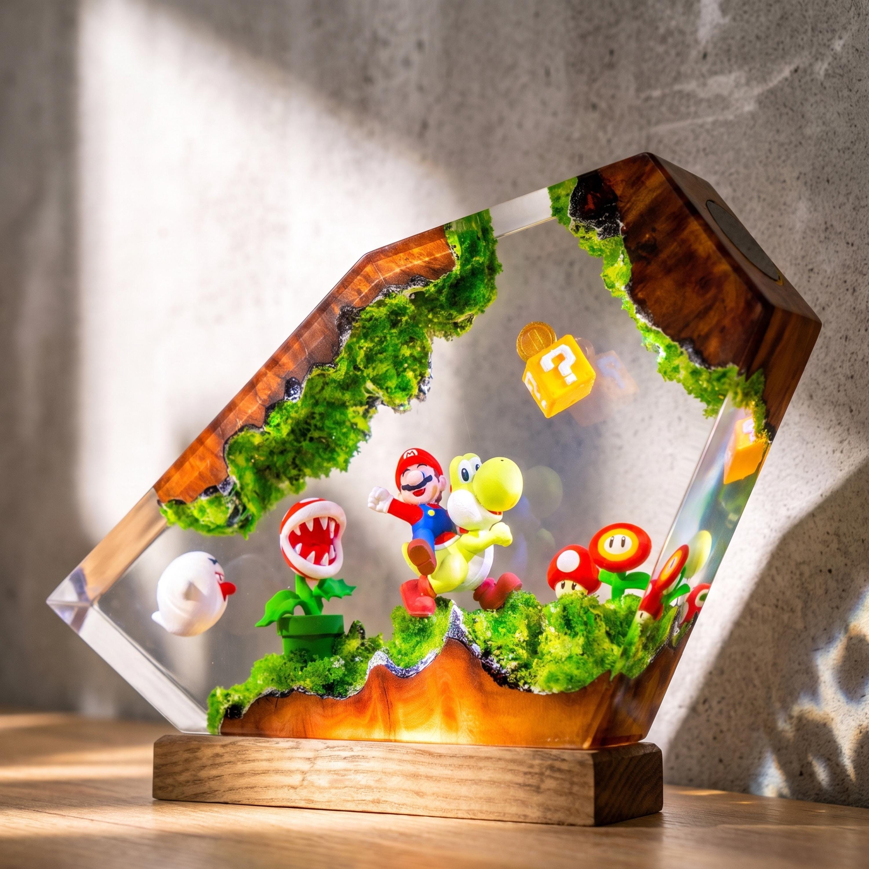 Super Mario and Yoshi Resin Lamp — Nintendo Mushroom Kingdom Night Light