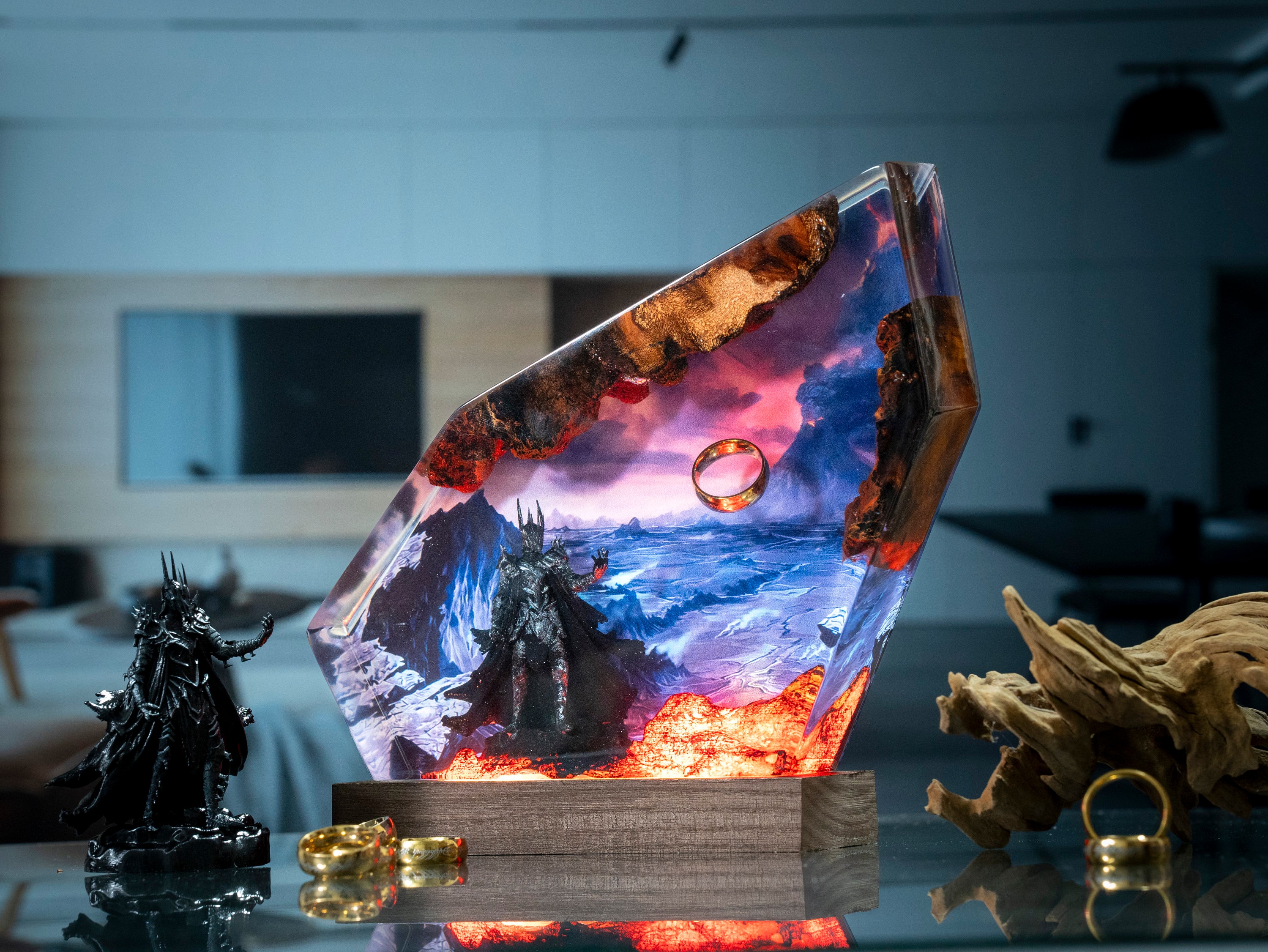 il_fullxfull.5980499798_53fw Diorama Power Ring lamp, Custom Epoxy Resin Lamp, Lighting Home Decor, women's day gift ideas for her