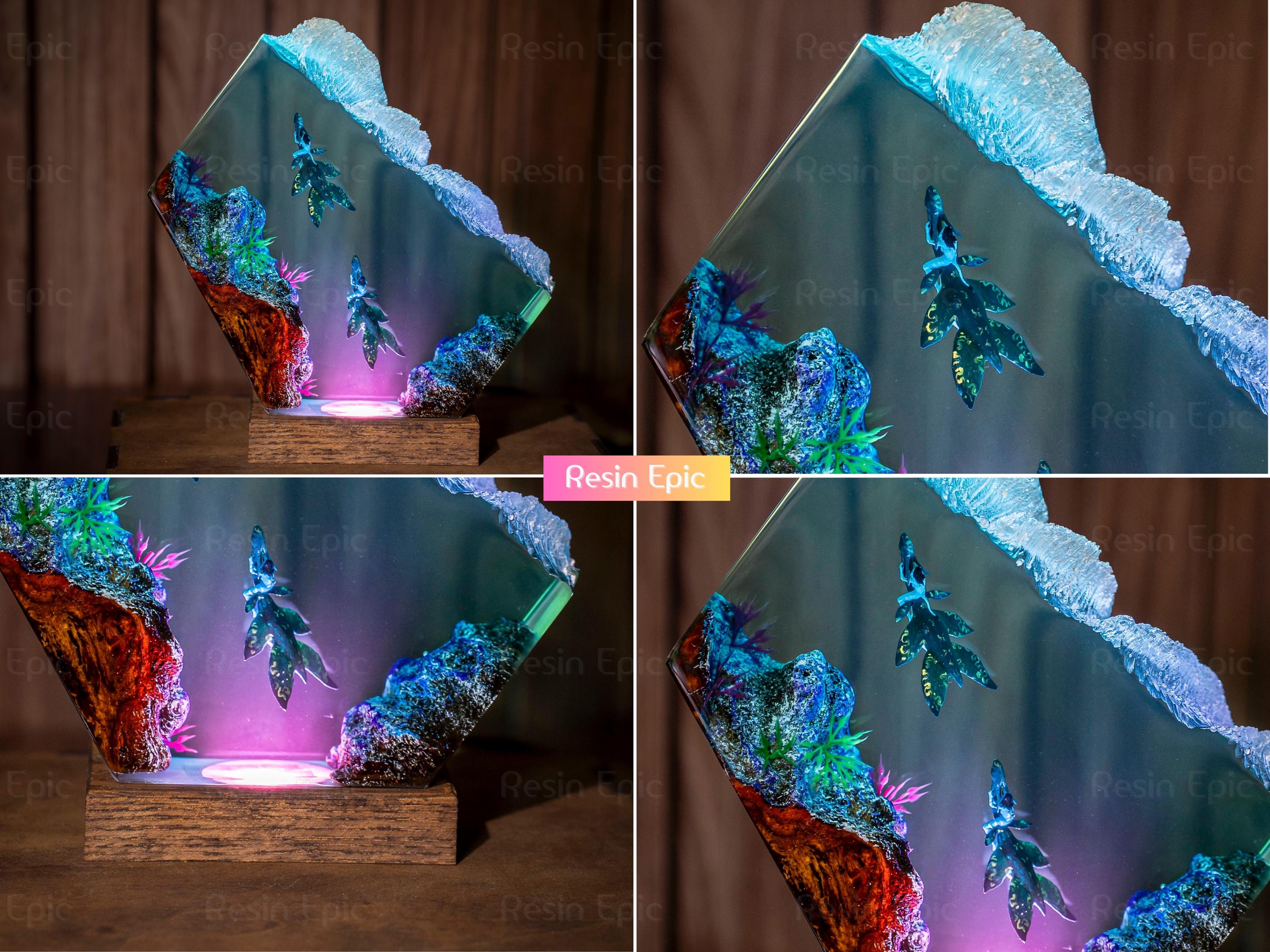 Ilu Avatar 2 Way of the Water, Avatar 3, Epoxy and Wooden Night Lights, Lighting Home Decor, Birthday Gifts, Gifts for Mom